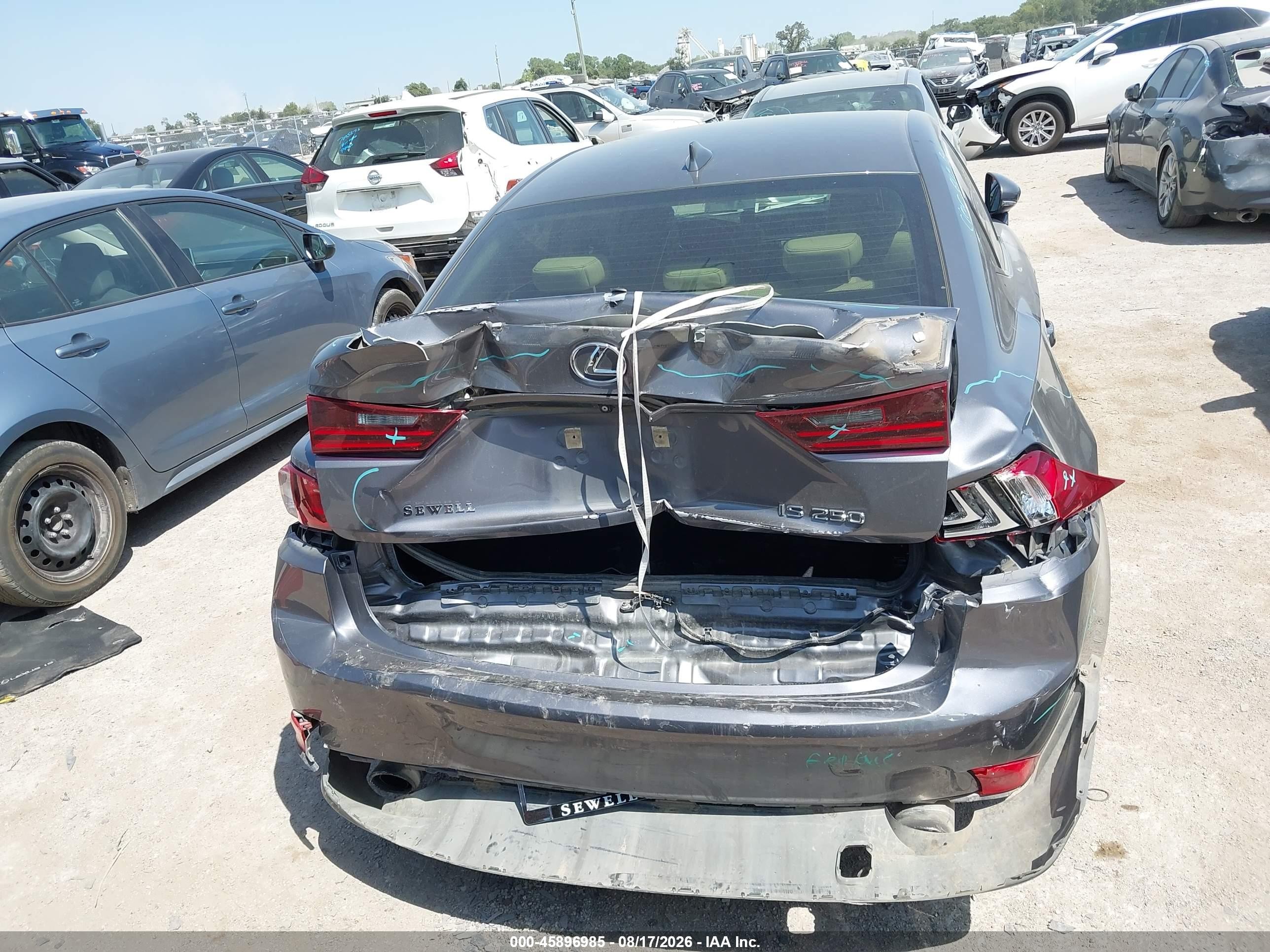 2015 Lexus Is 250 Brown vin: JTHBF1D29F5055792