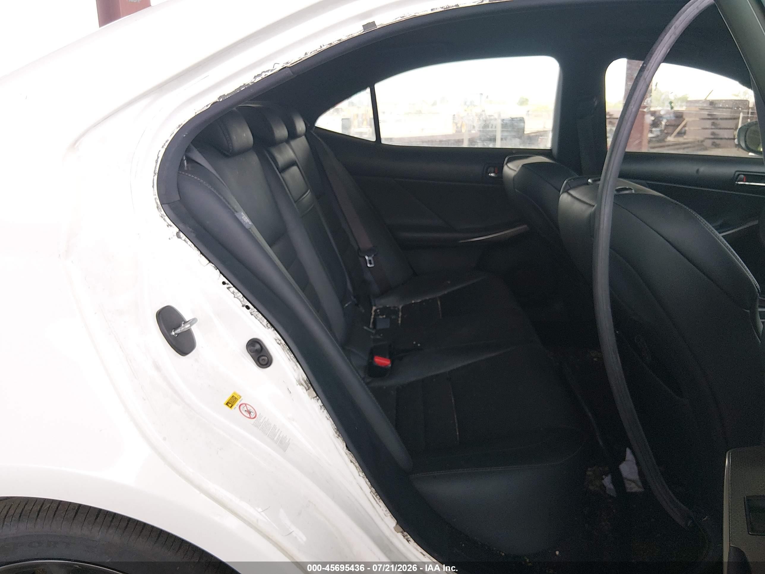 2015 Lexus Is 250   White vin: JTHBF1D29F5080174