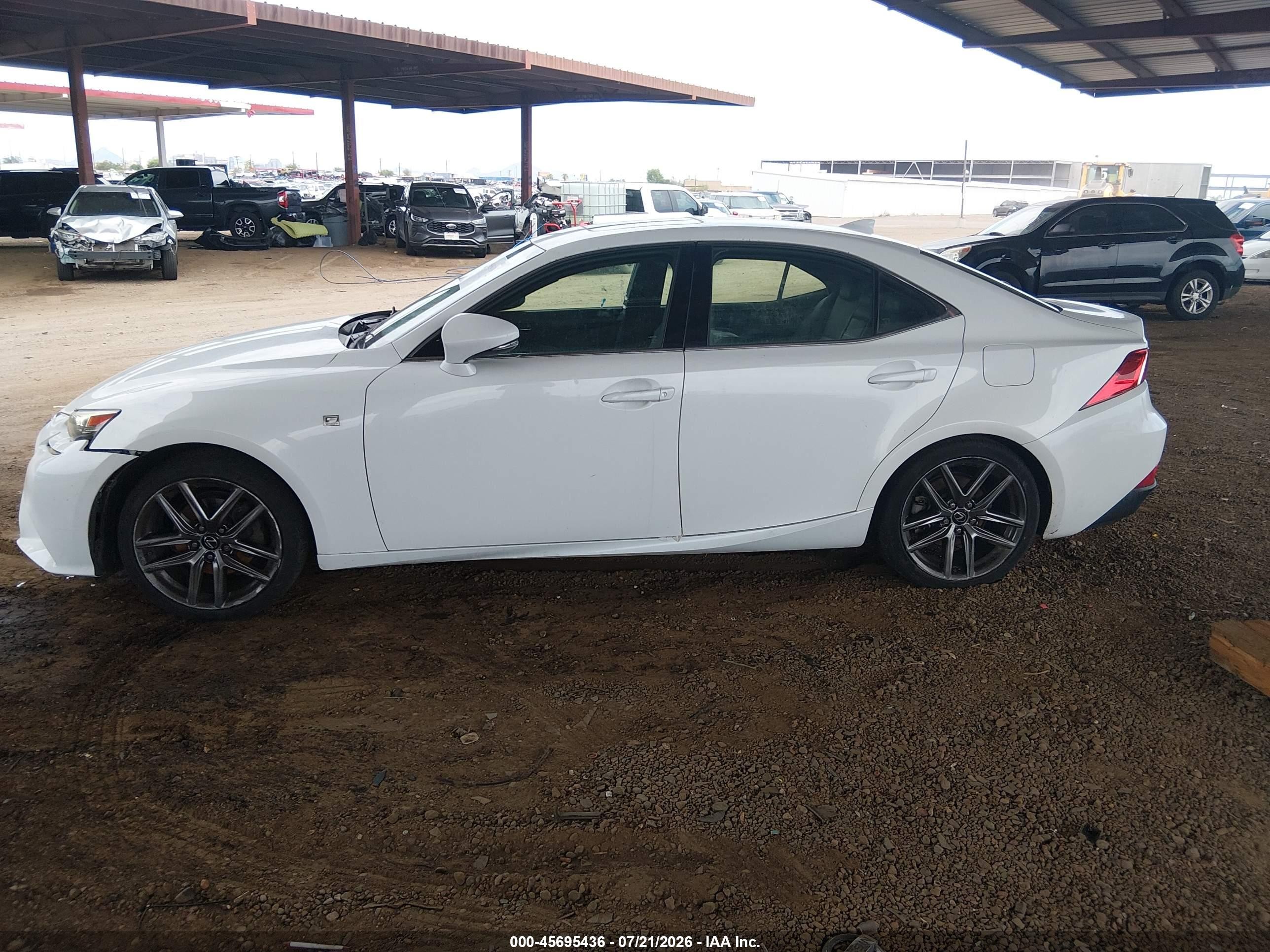 2015 Lexus Is 250   White vin: JTHBF1D29F5080174