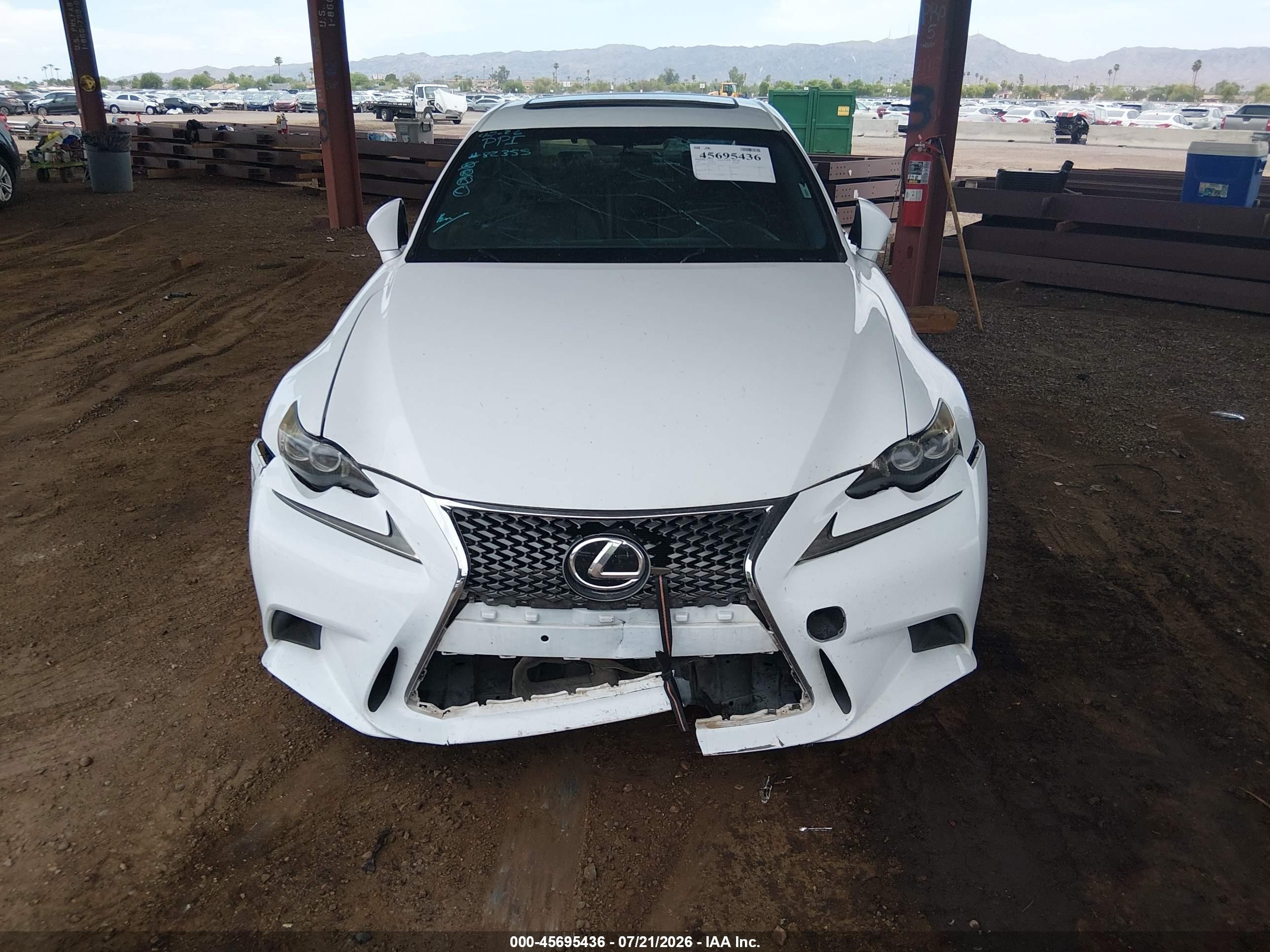 2015 Lexus Is 250   White vin: JTHBF1D29F5080174
