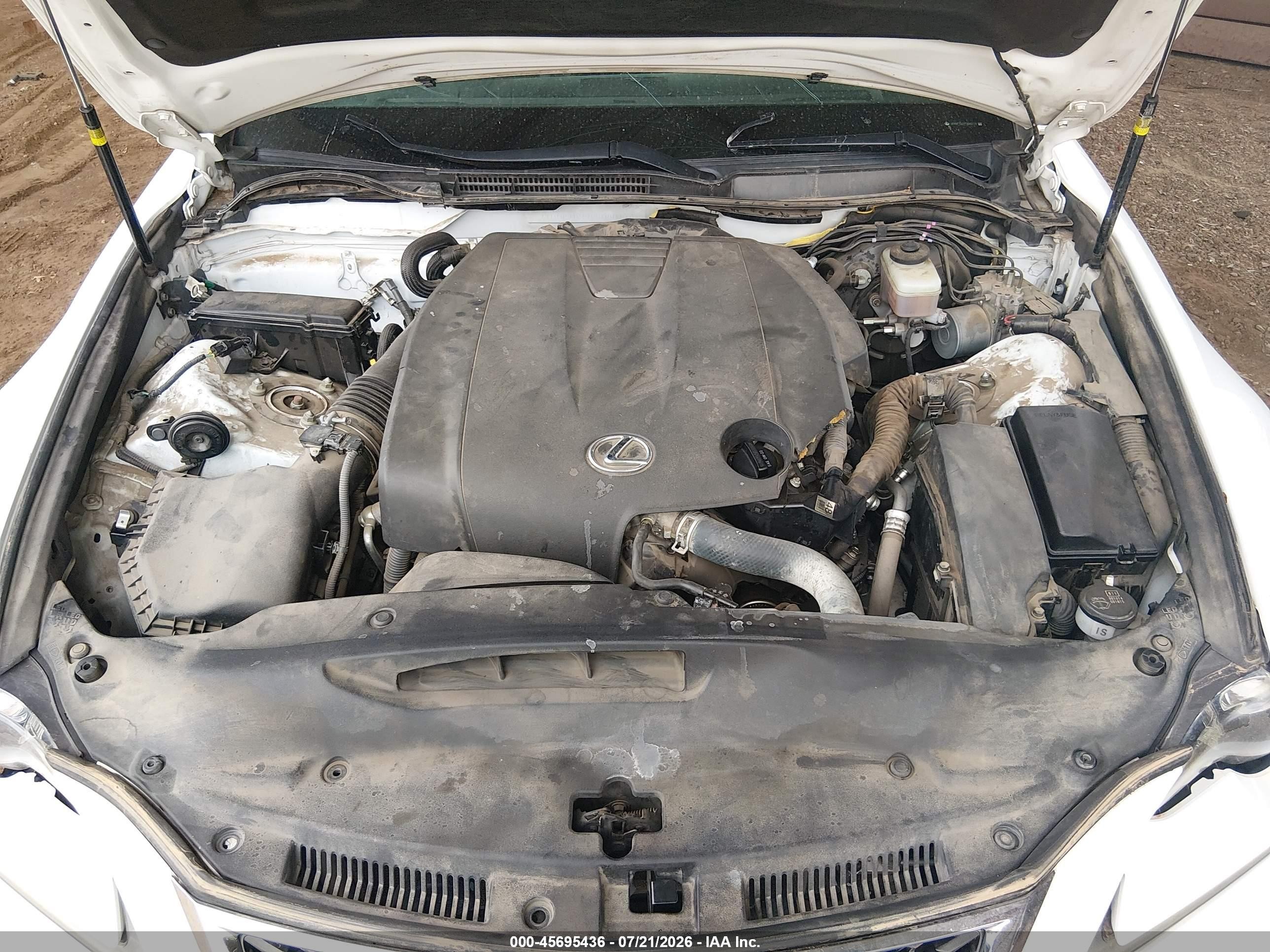 2015 Lexus Is 250   White vin: JTHBF1D29F5080174