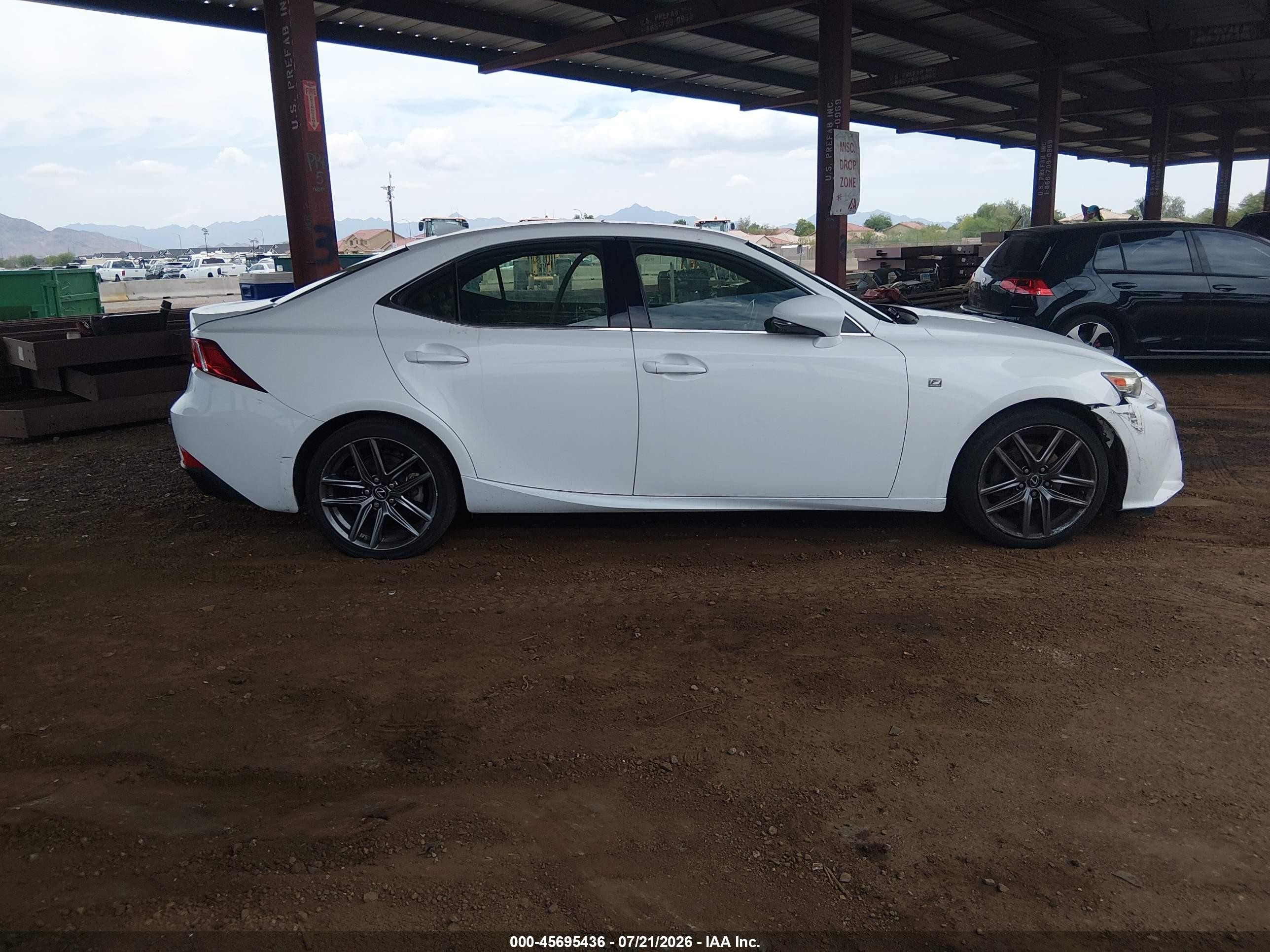 2015 Lexus Is 250   White vin: JTHBF1D29F5080174
