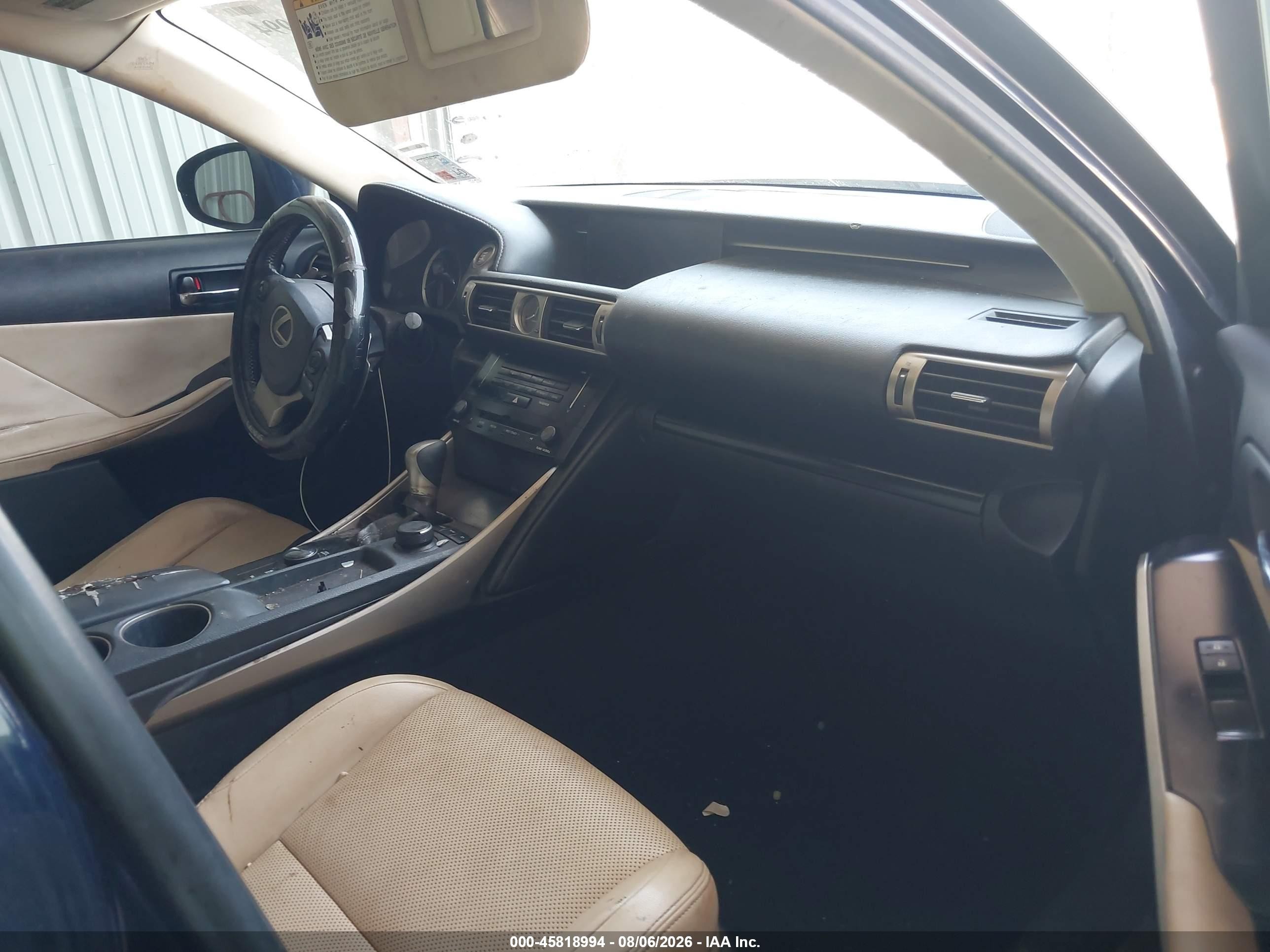 2014 Lexus Is 250   Dark Blue vin: JTHBF1D2XE5008219