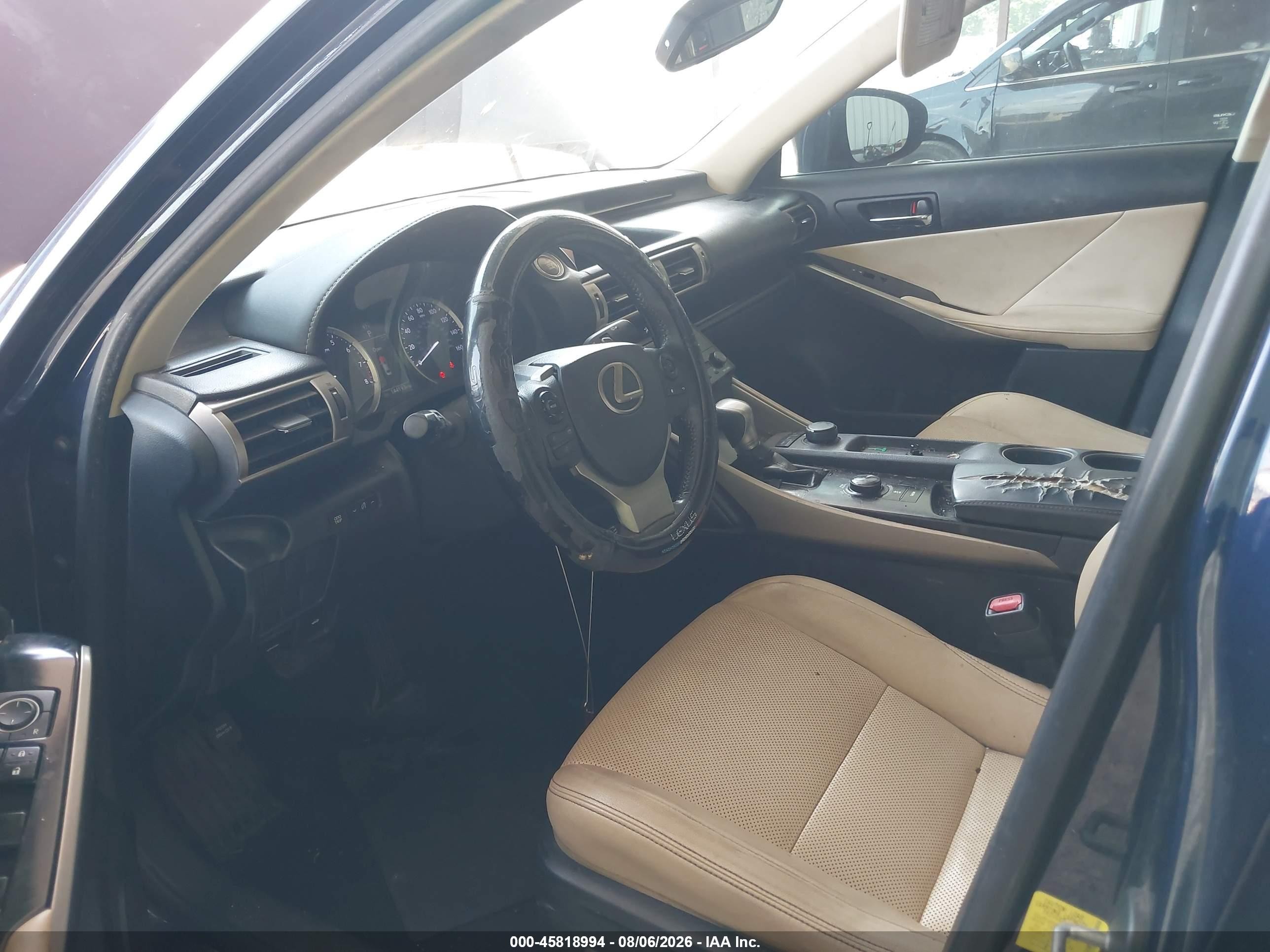 2014 Lexus Is 250   Dark Blue vin: JTHBF1D2XE5008219