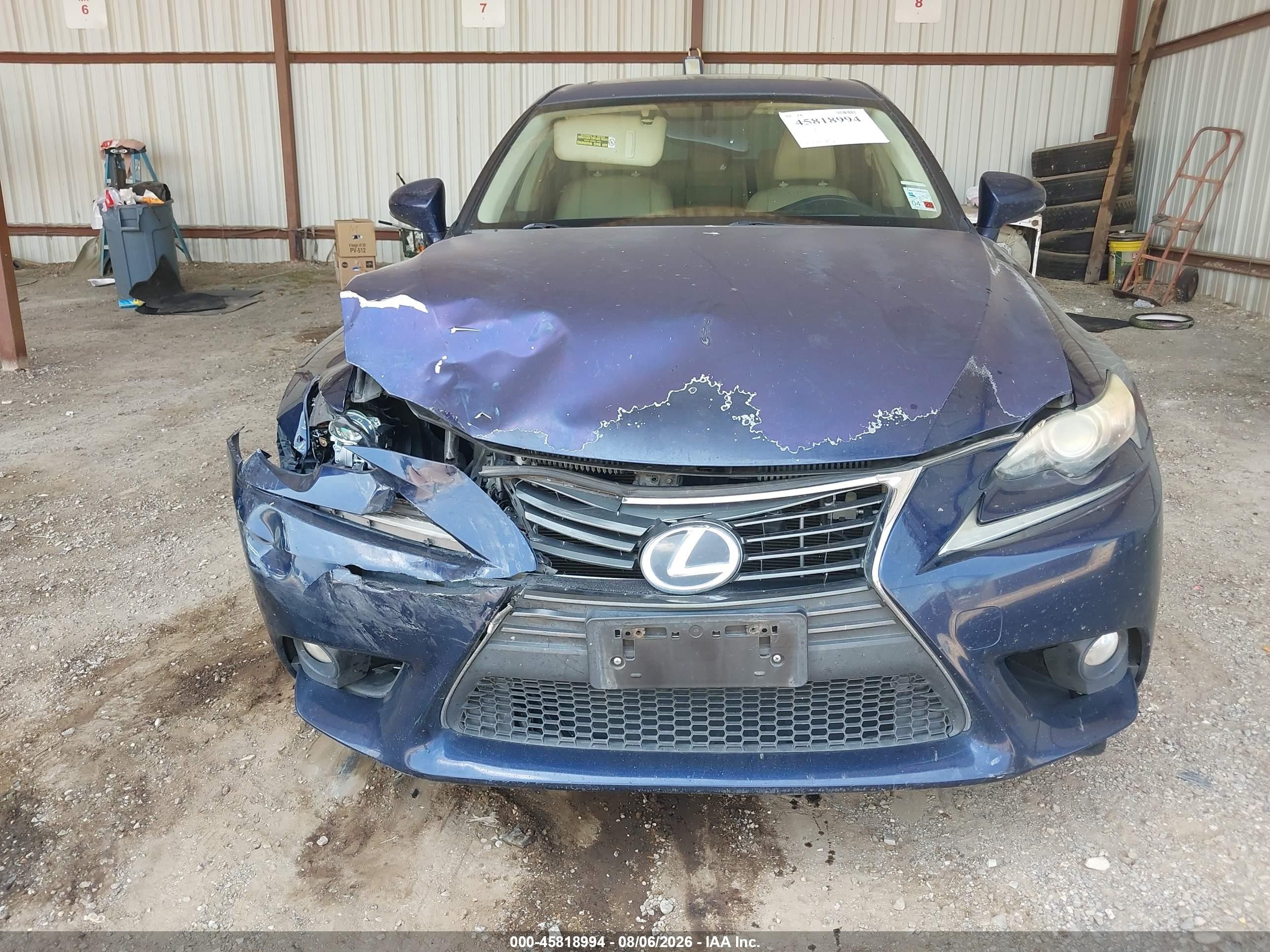 2014 Lexus Is 250   Dark Blue vin: JTHBF1D2XE5008219