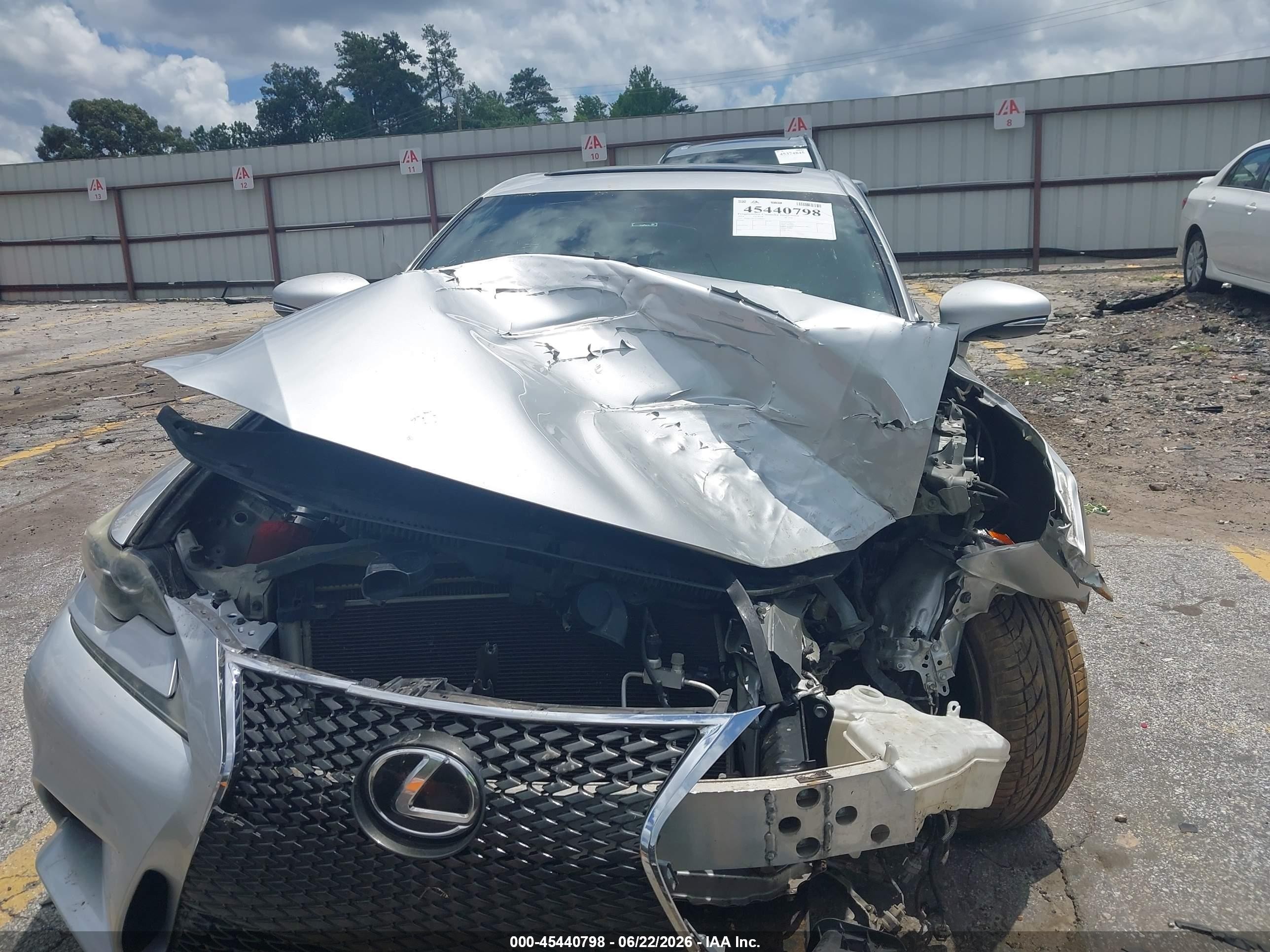 2014 Lexus Is 250   Silver vin: JTHBF1D2XE5008902