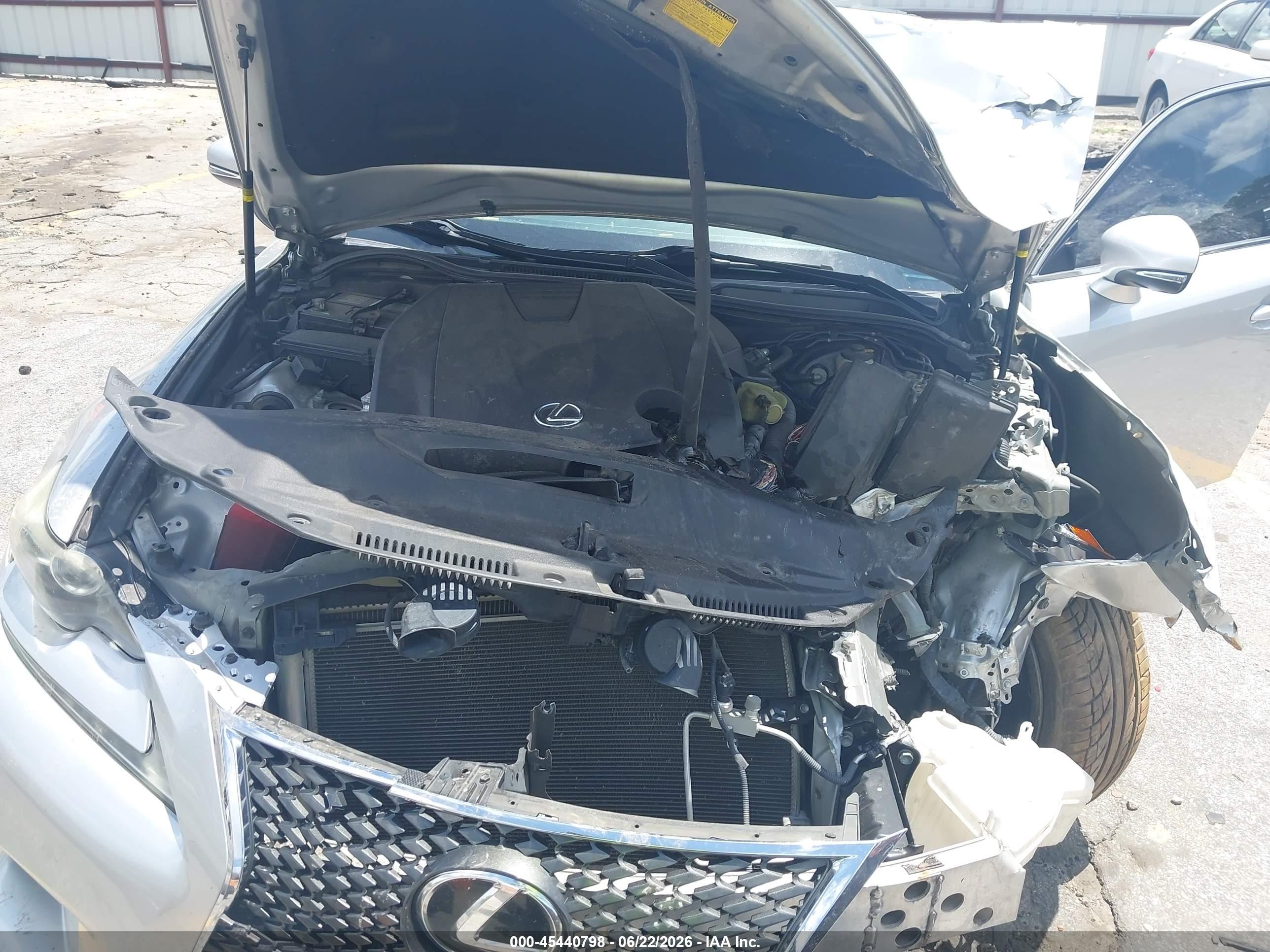 2014 Lexus Is 250   Silver vin: JTHBF1D2XE5008902