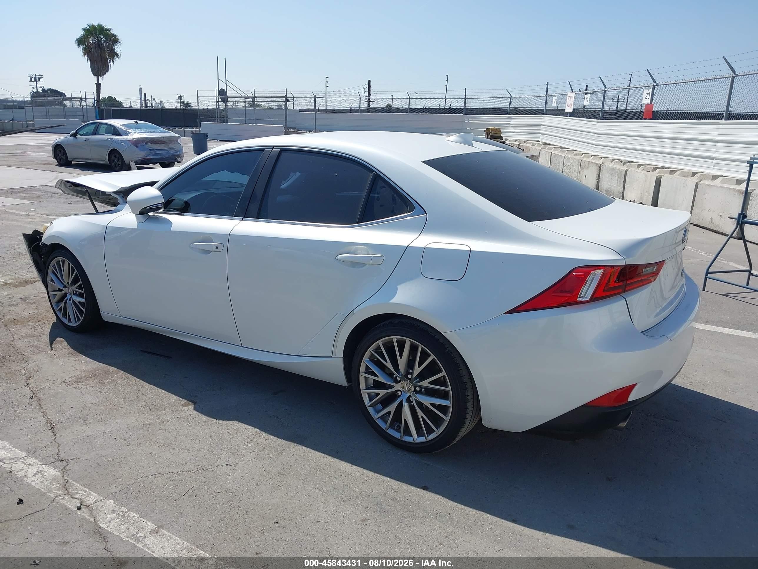 2014 Lexus Is 250   White vin: JTHBF1D2XE5022296