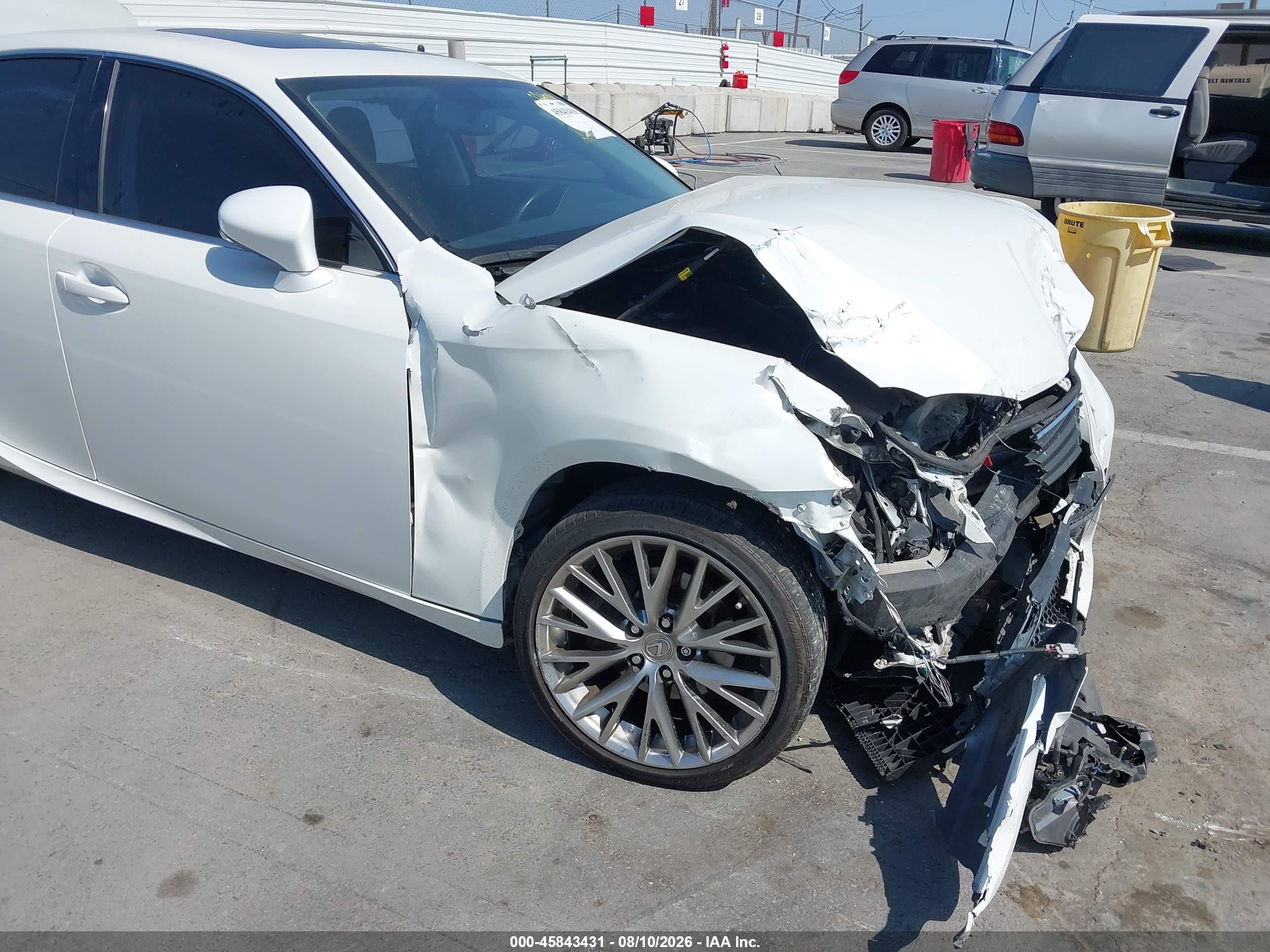 2014 Lexus Is 250   White vin: JTHBF1D2XE5022296
