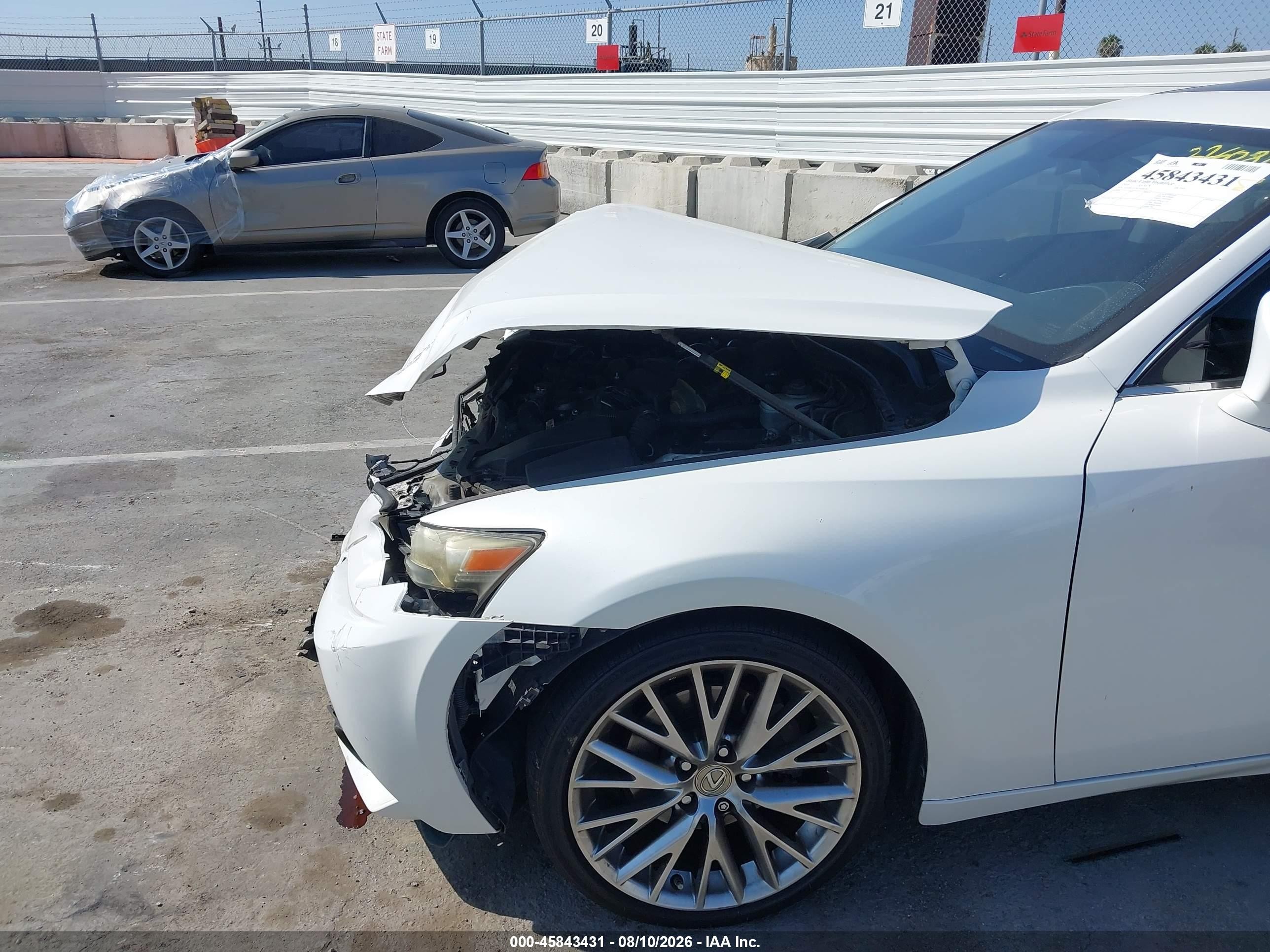 2014 Lexus Is 250   White vin: JTHBF1D2XE5022296
