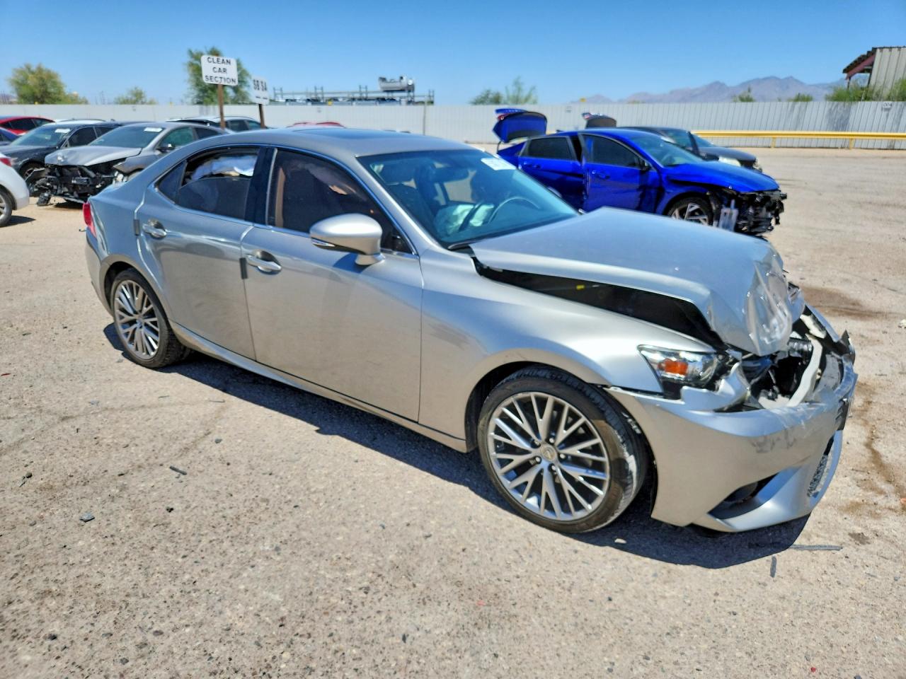 2014 Lexus Is 250 Silver vin: JTHBF1D2XE5026591