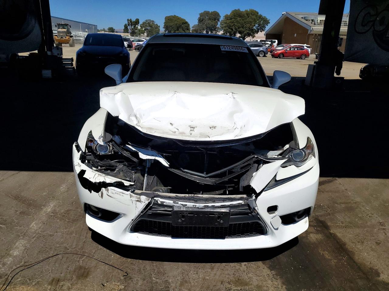 2014 Lexus Is 250 White vin: JTHBF1D2XE5035453
