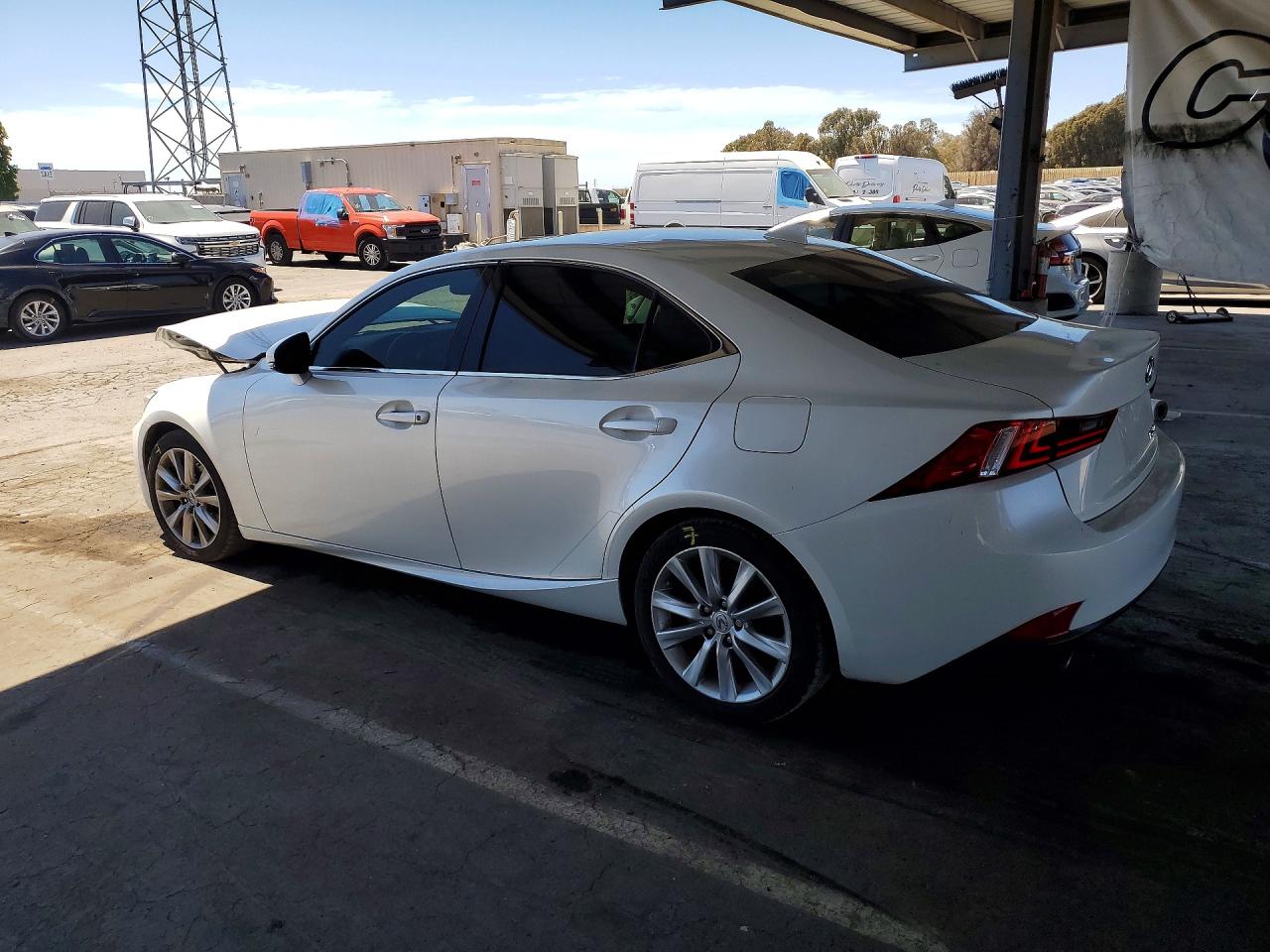 2014 Lexus Is 250 White vin: JTHBF1D2XE5035453