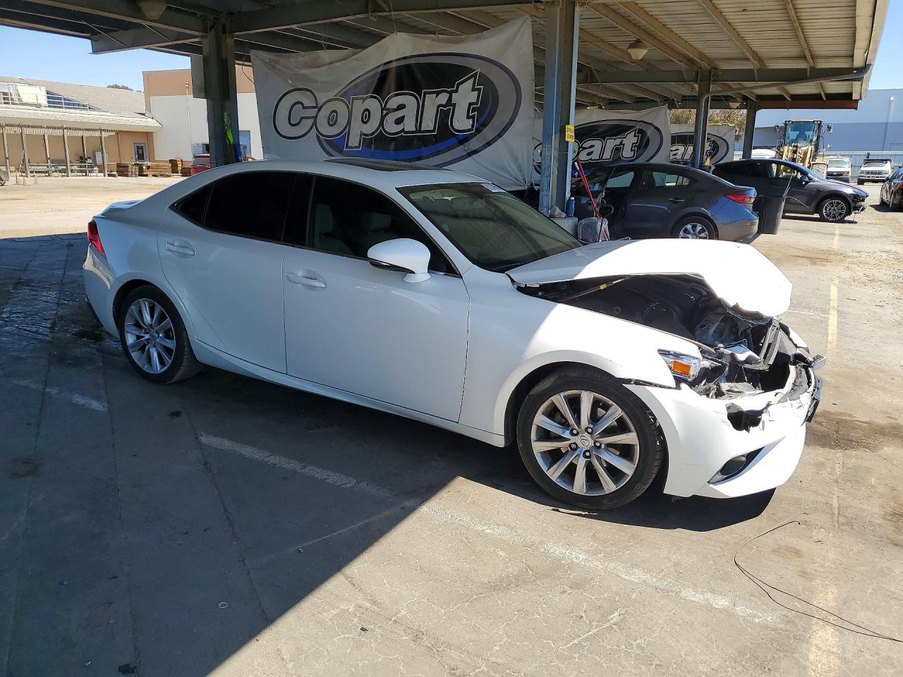 2014 Lexus Is 250 White vin: JTHBF1D2XE5035453