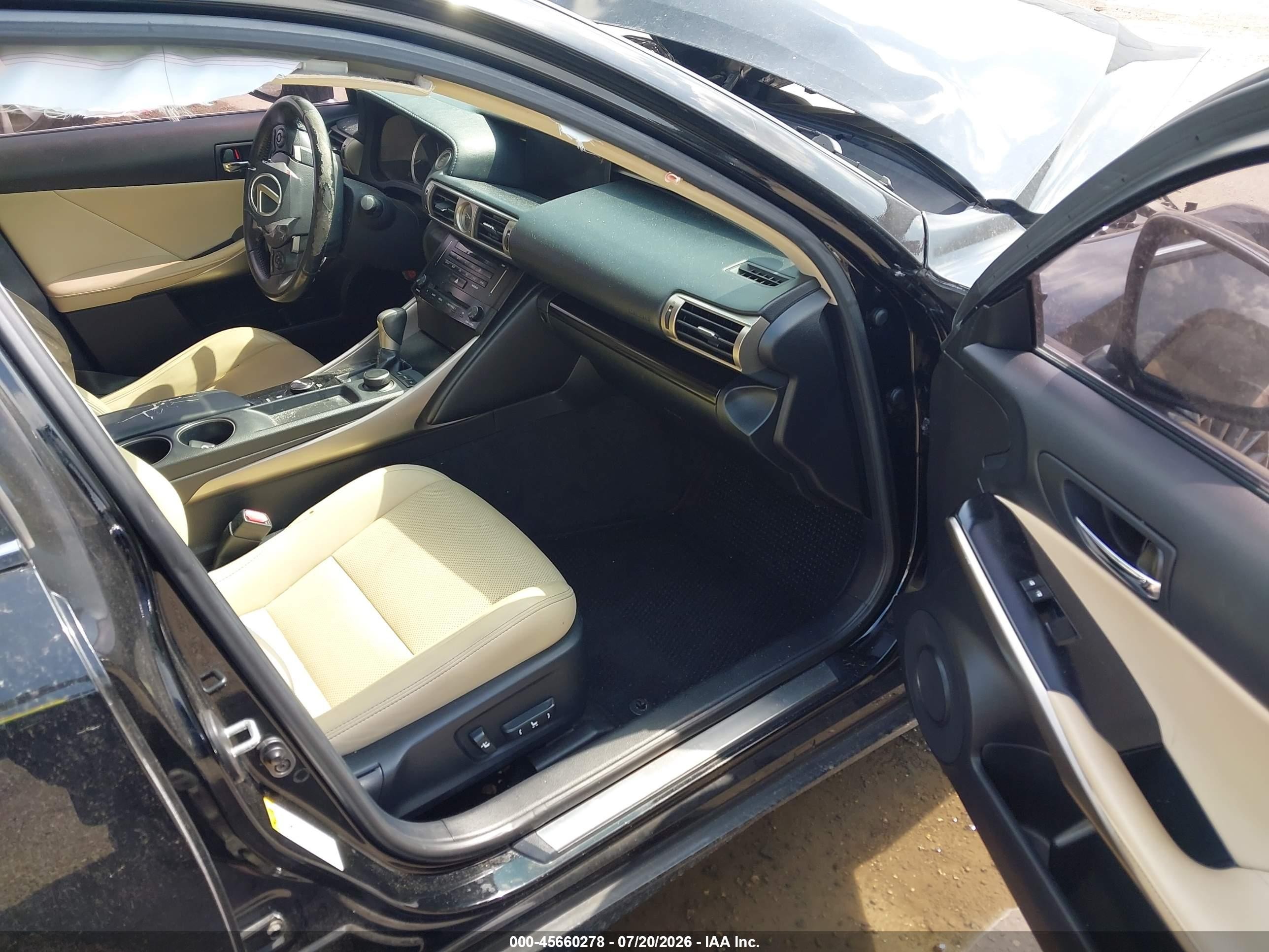 2014 Lexus Is 250 Black vin: JTHBF1D2XE5042760