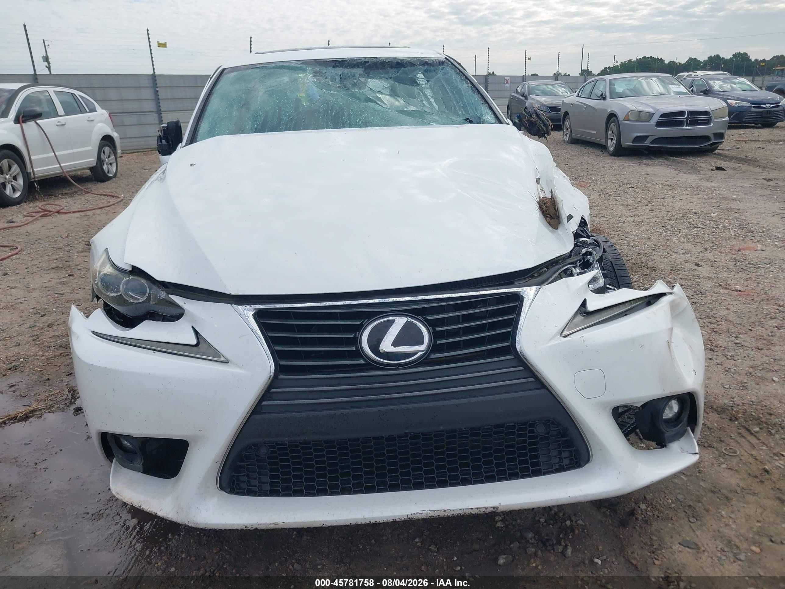 2015 Lexus Is 250   White vin: JTHBF1D2XF5067725