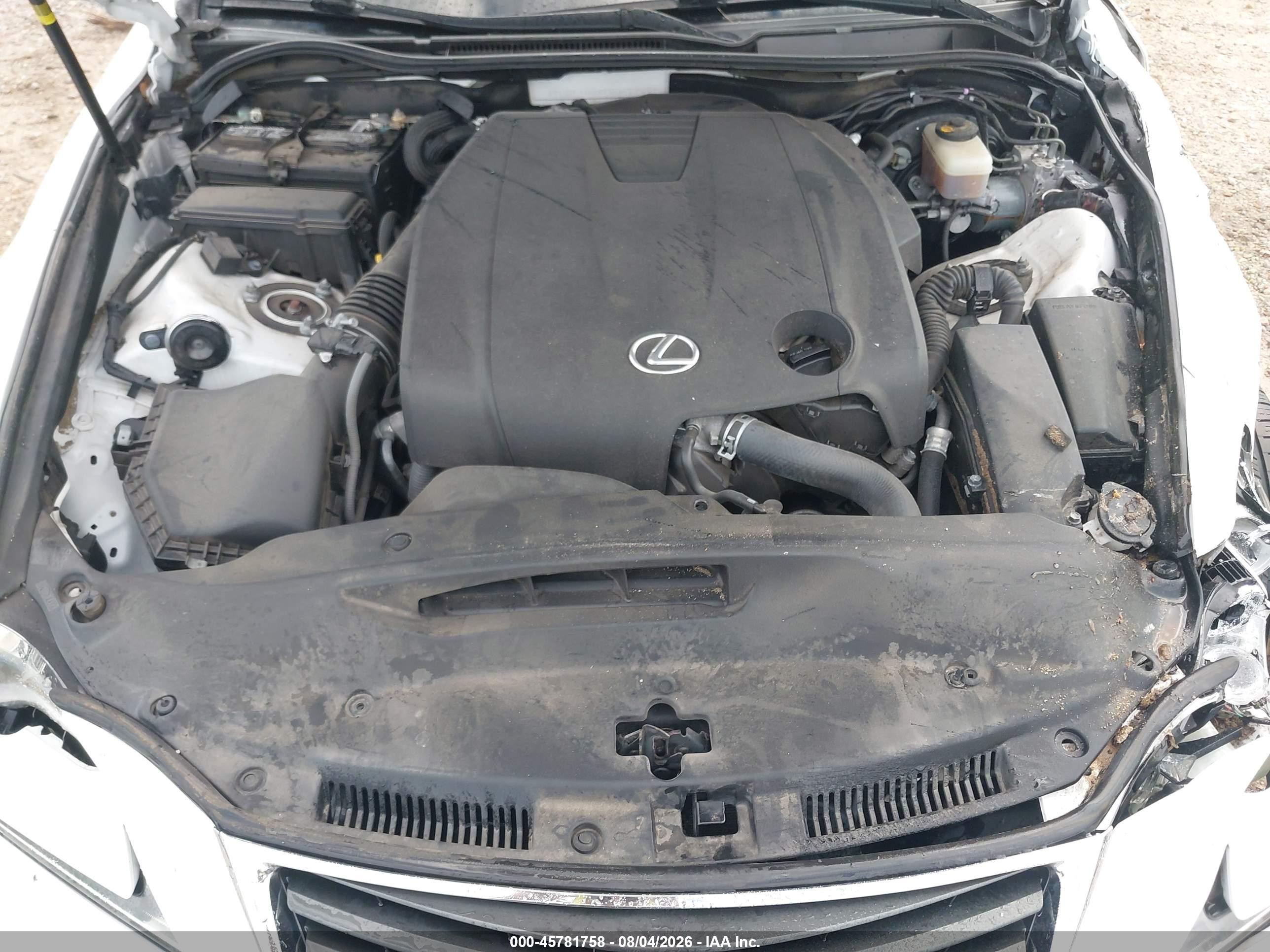 2015 Lexus Is 250   White vin: JTHBF1D2XF5067725