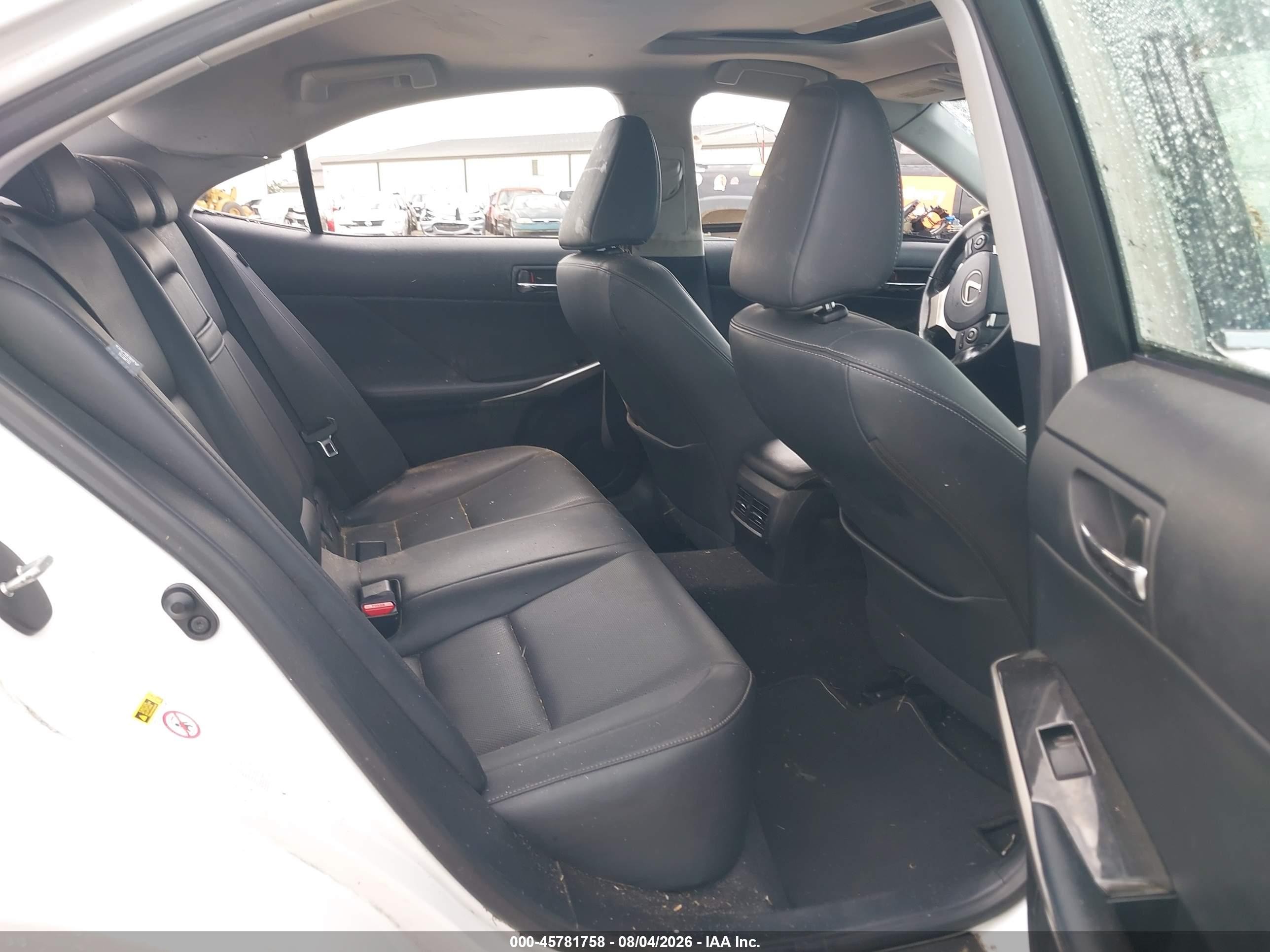 2015 Lexus Is 250   White vin: JTHBF1D2XF5067725