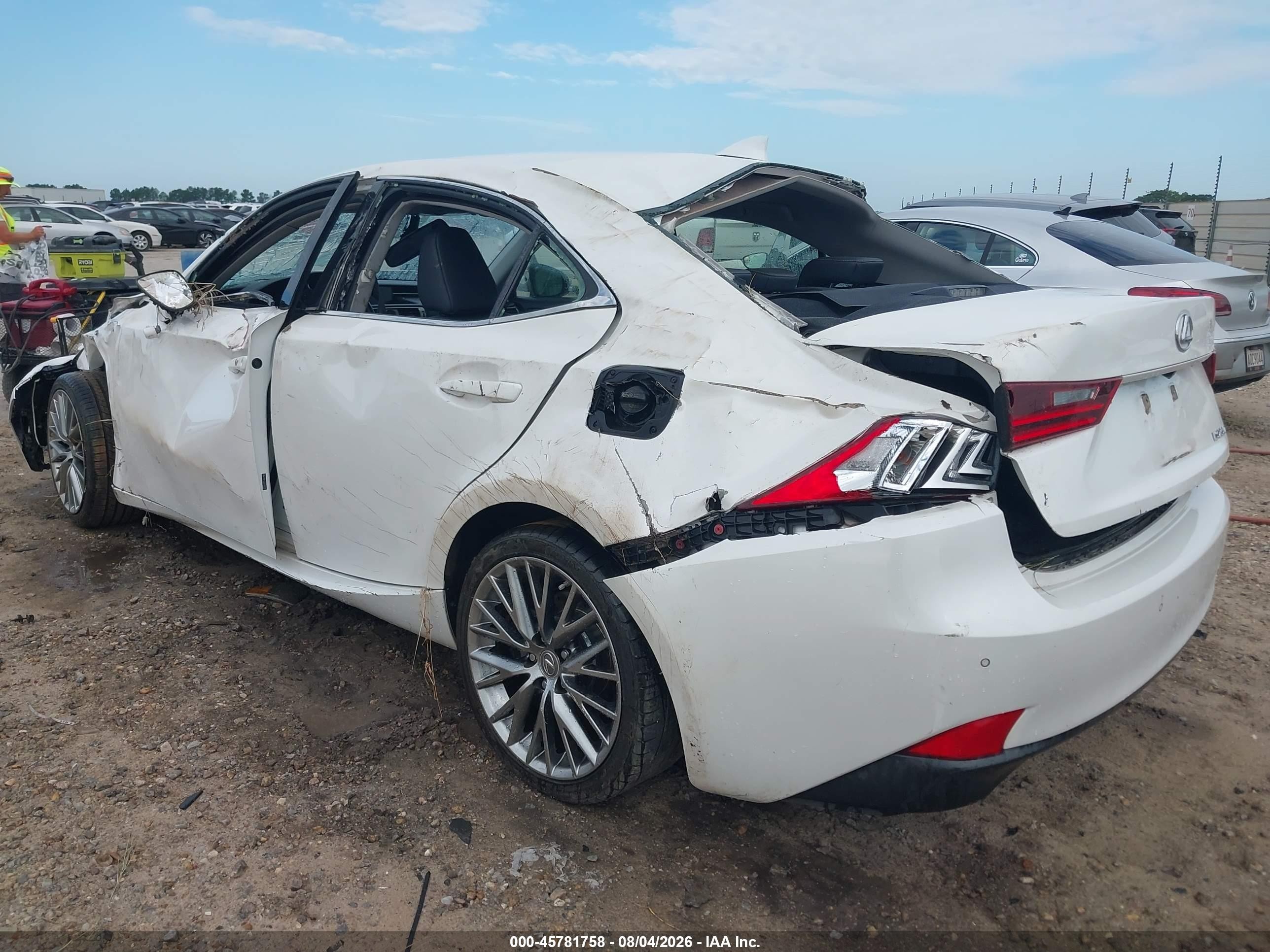 2015 Lexus Is 250   White vin: JTHBF1D2XF5067725