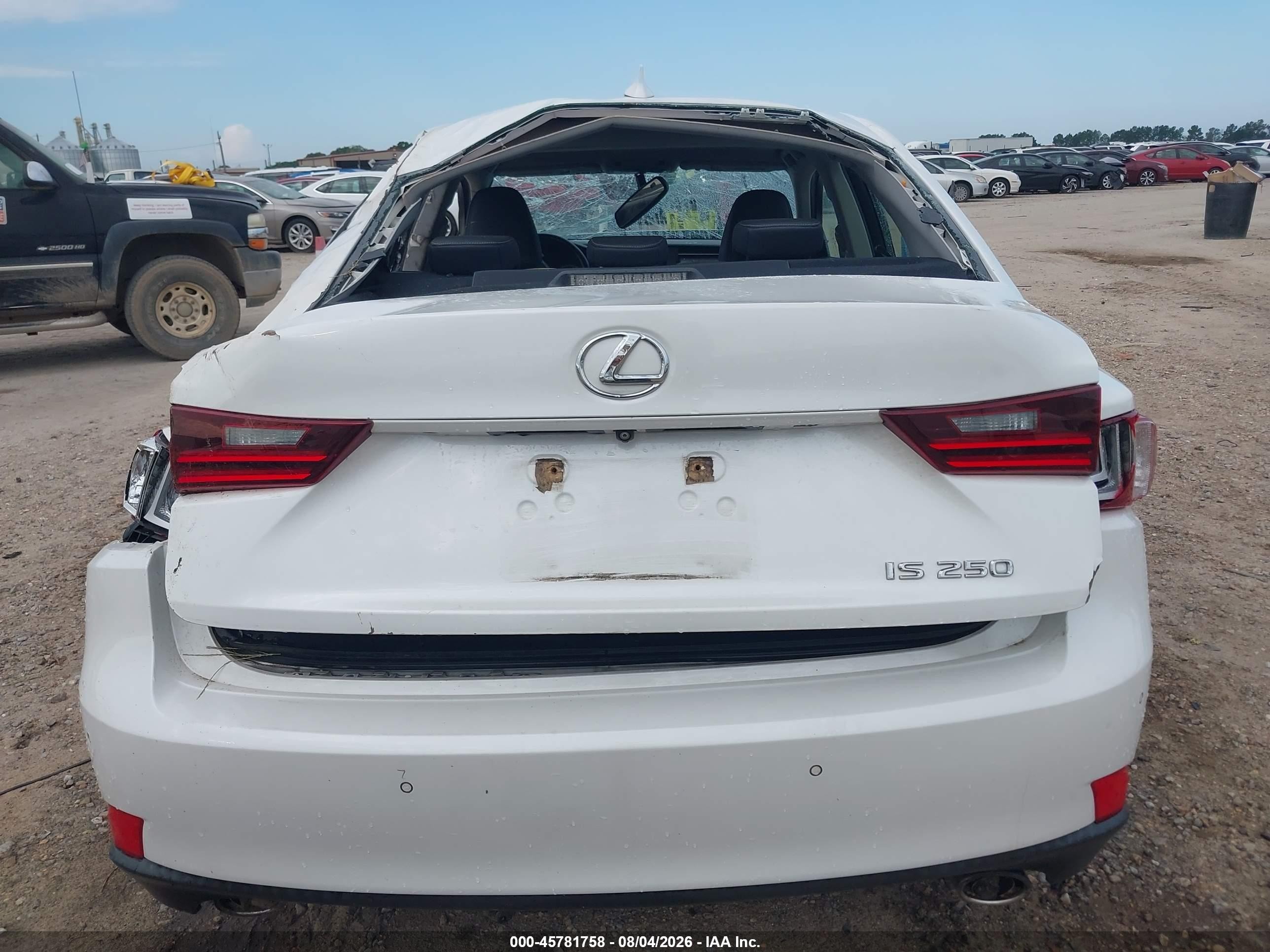 2015 Lexus Is 250   White vin: JTHBF1D2XF5067725