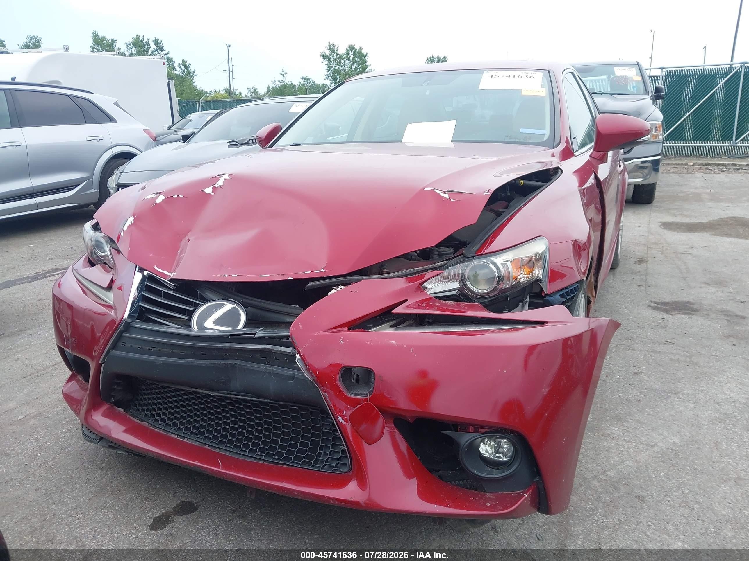 2015 Lexus Is 250   Red vin: JTHBF1D2XF5070883