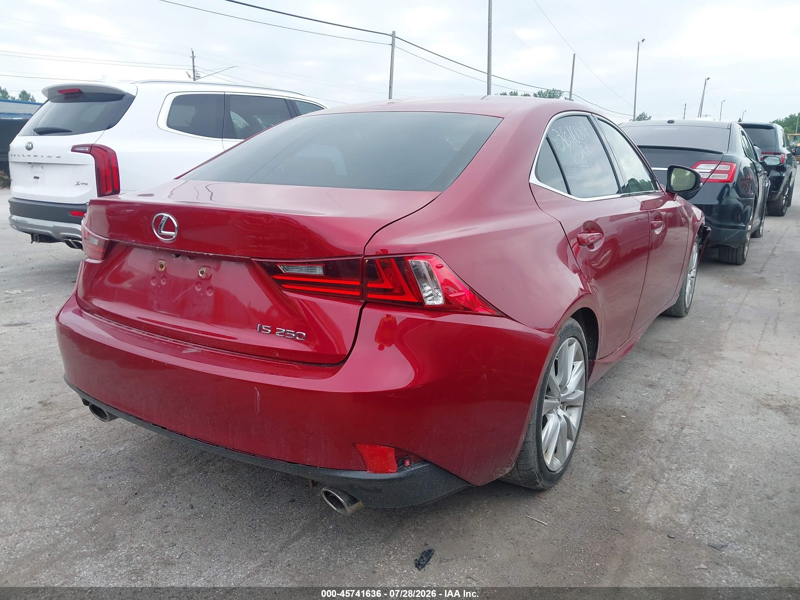 2015 Lexus Is 250   Red vin: JTHBF1D2XF5070883
