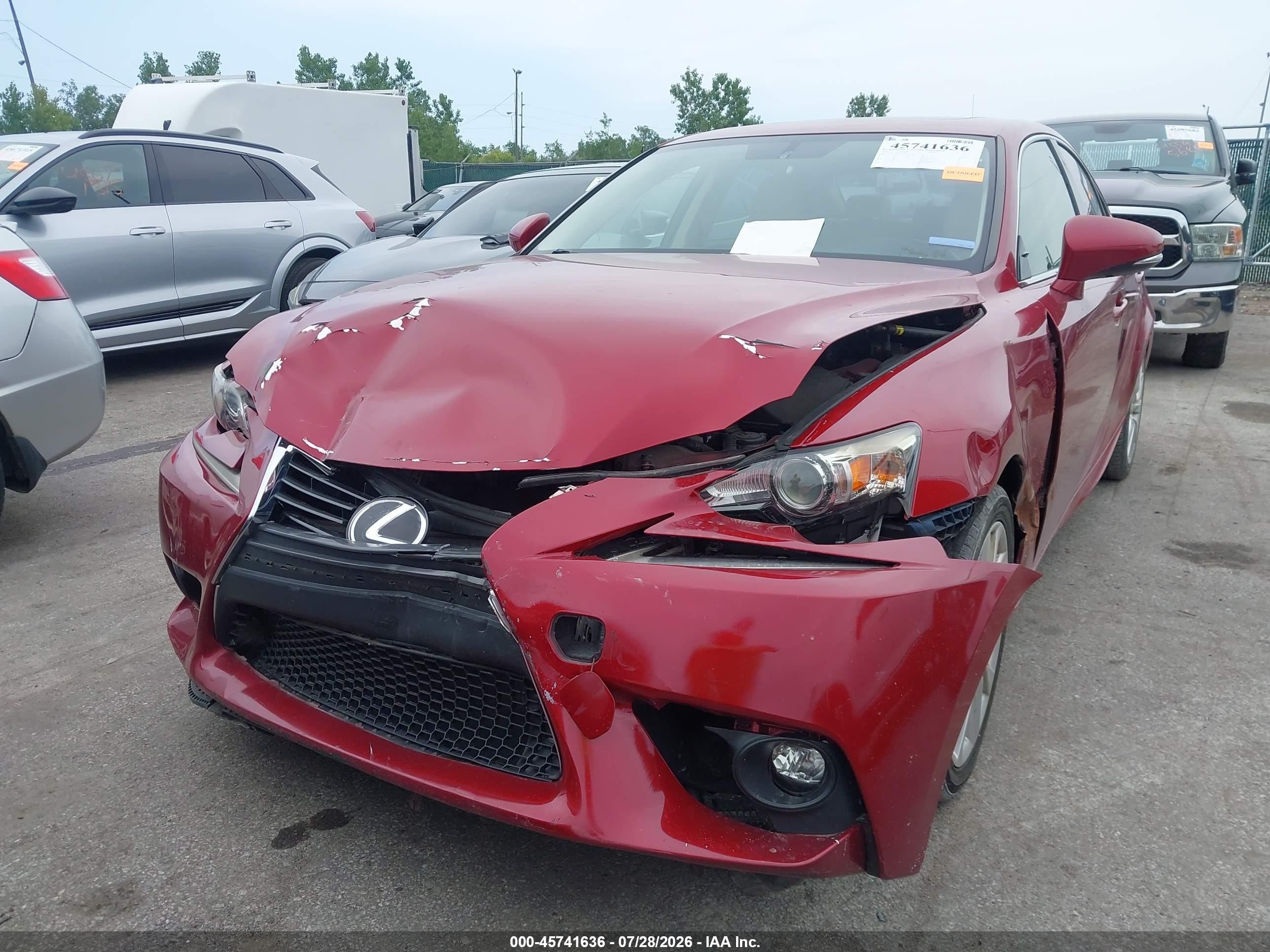 2015 Lexus Is 250   Red vin: JTHBF1D2XF5070883