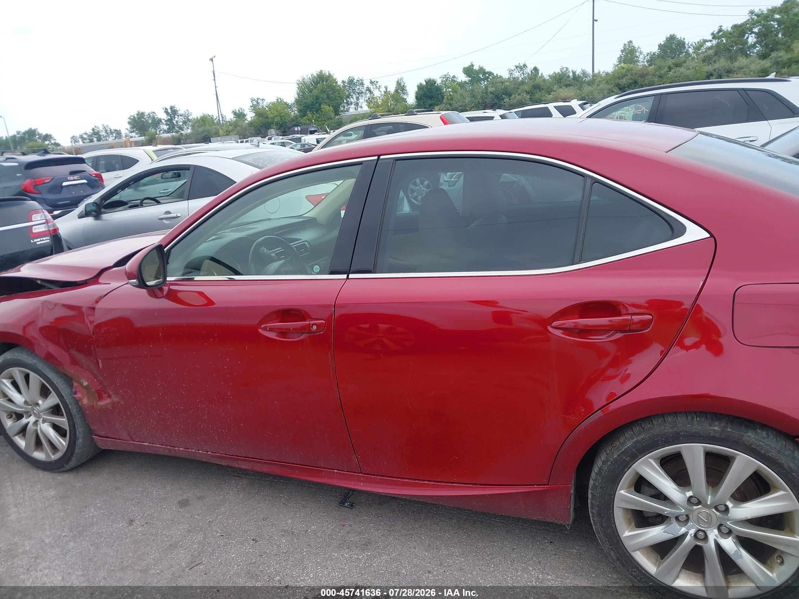 2015 Lexus Is 250   Red vin: JTHBF1D2XF5070883