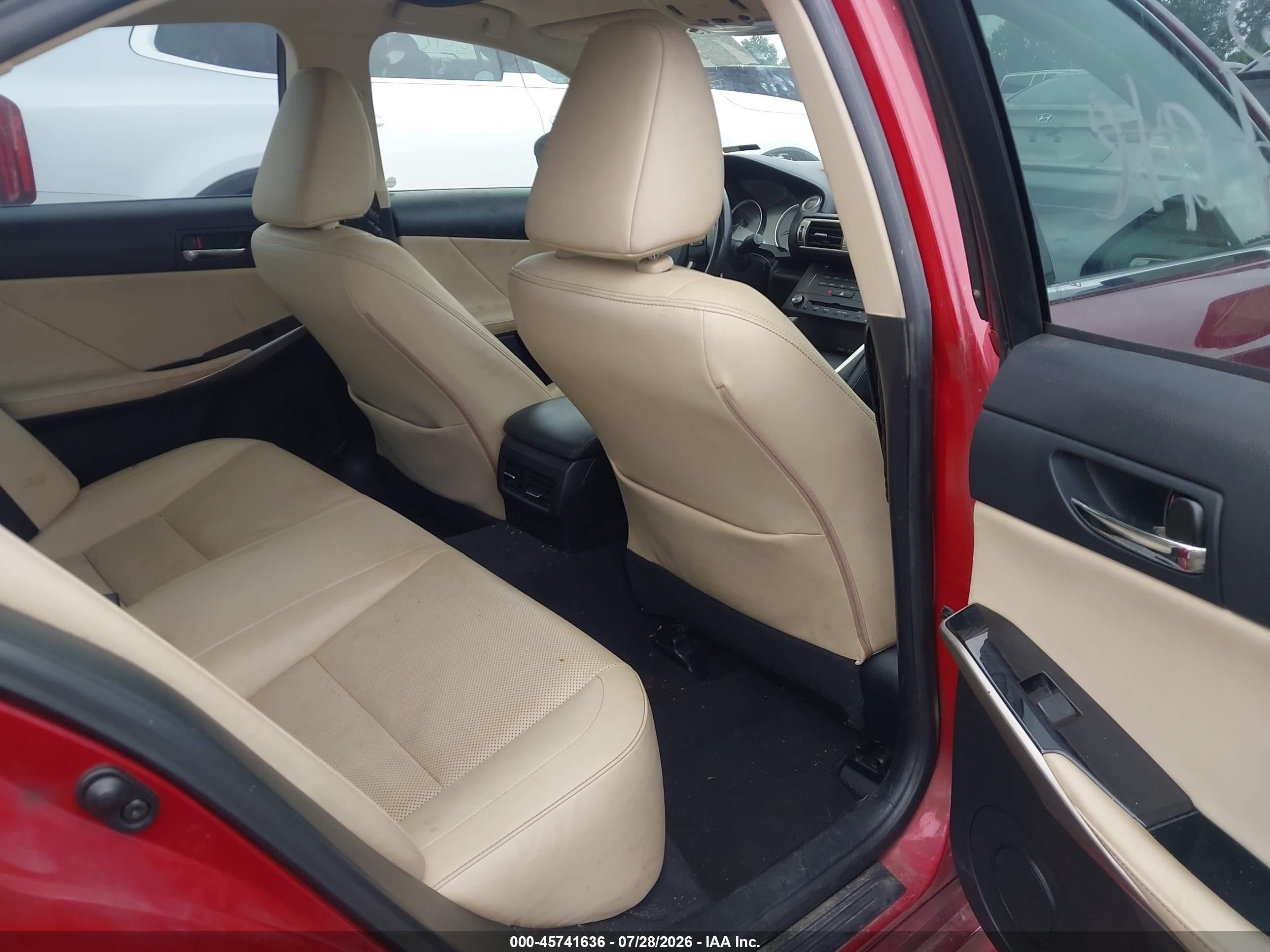 2015 Lexus Is 250   Red vin: JTHBF1D2XF5070883