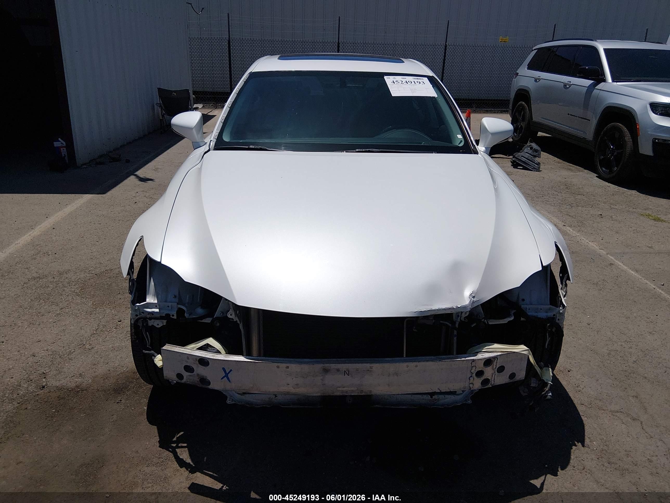 2015 Lexus Is 250   White vin: JTHBF1D2XF5074321