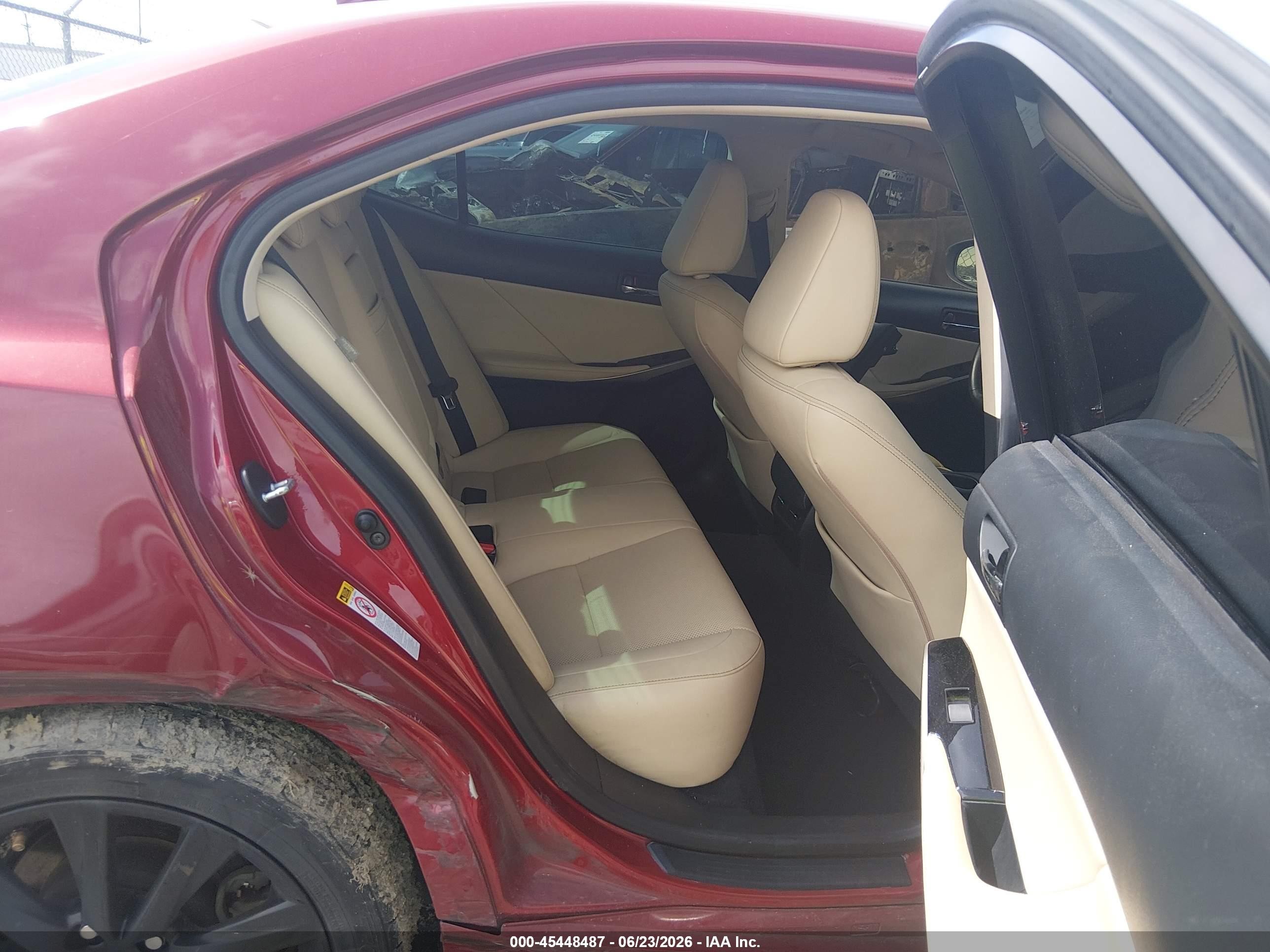 2015 Lexus Is 250   Red vin: JTHBF1D2XF5077154