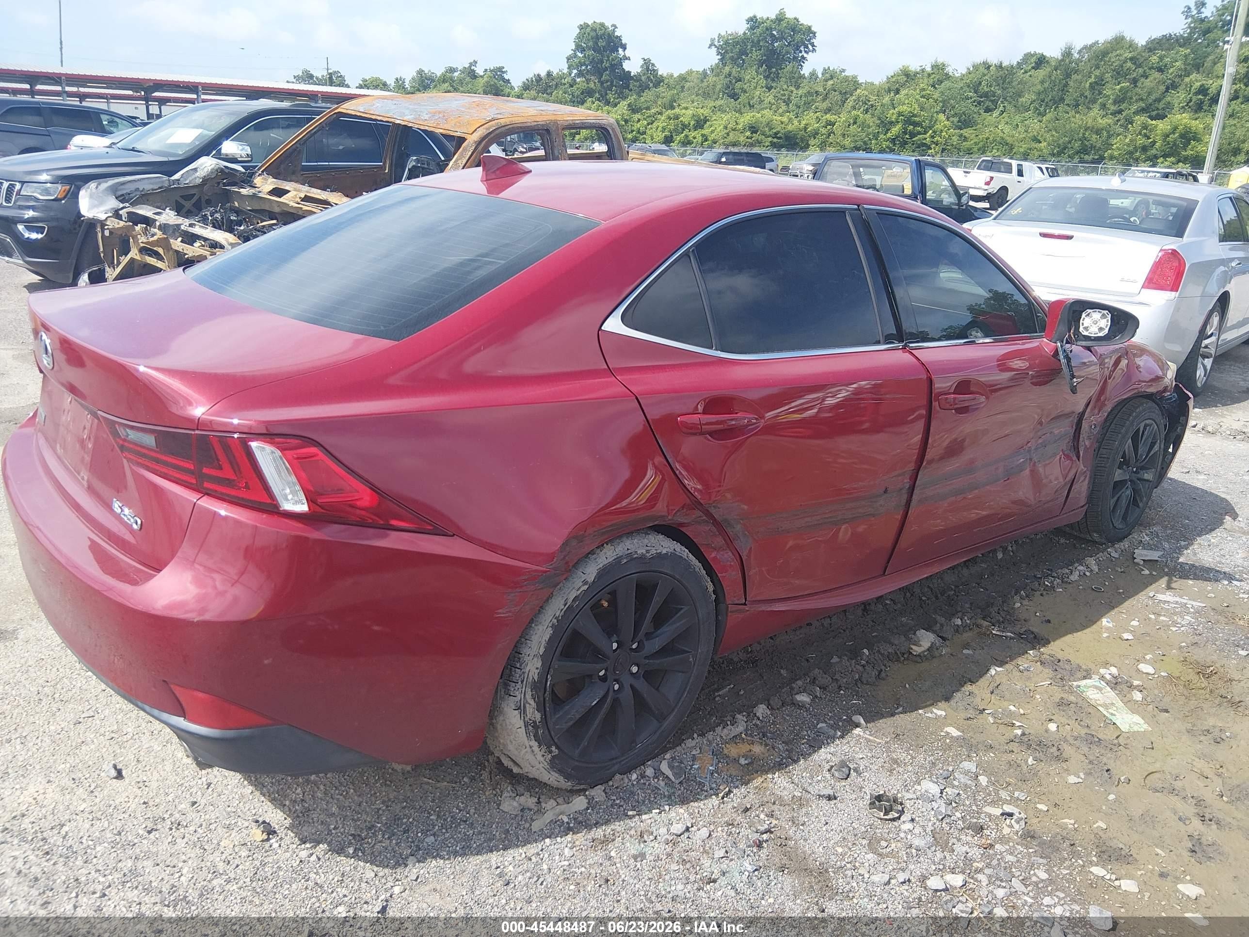 2015 Lexus Is 250   Red vin: JTHBF1D2XF5077154