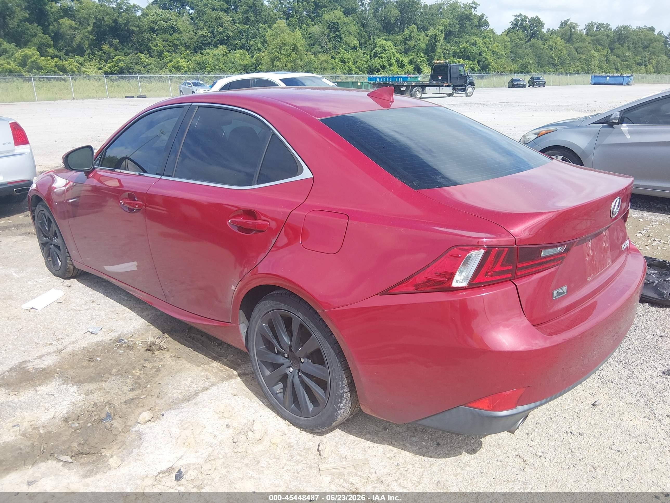 2015 Lexus Is 250   Red vin: JTHBF1D2XF5077154