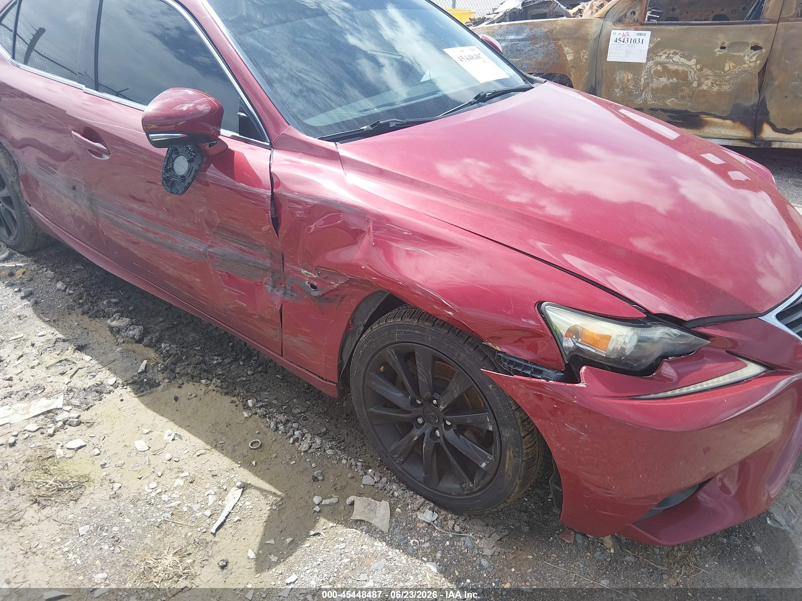 2015 Lexus Is 250   Red vin: JTHBF1D2XF5077154