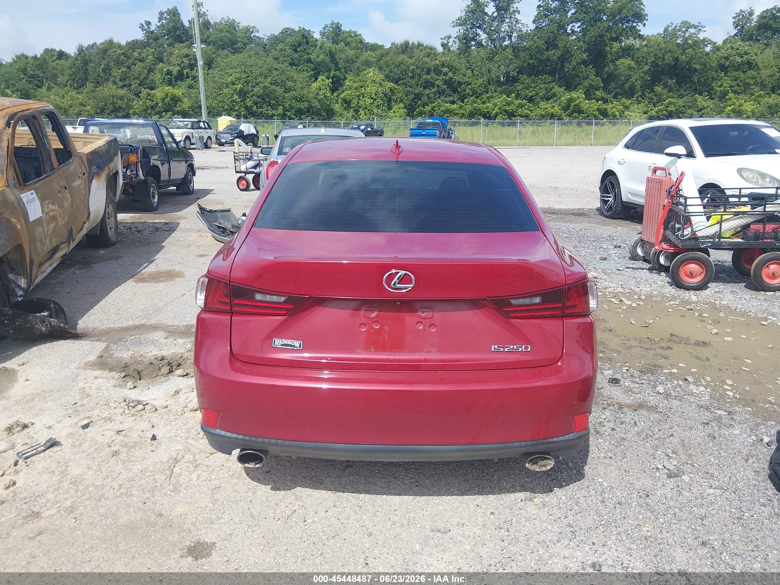 2015 Lexus Is 250   Red vin: JTHBF1D2XF5077154