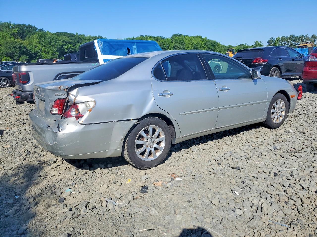 2002 Lexus Es 300 Base Silver vin: JTHBF30G020048122