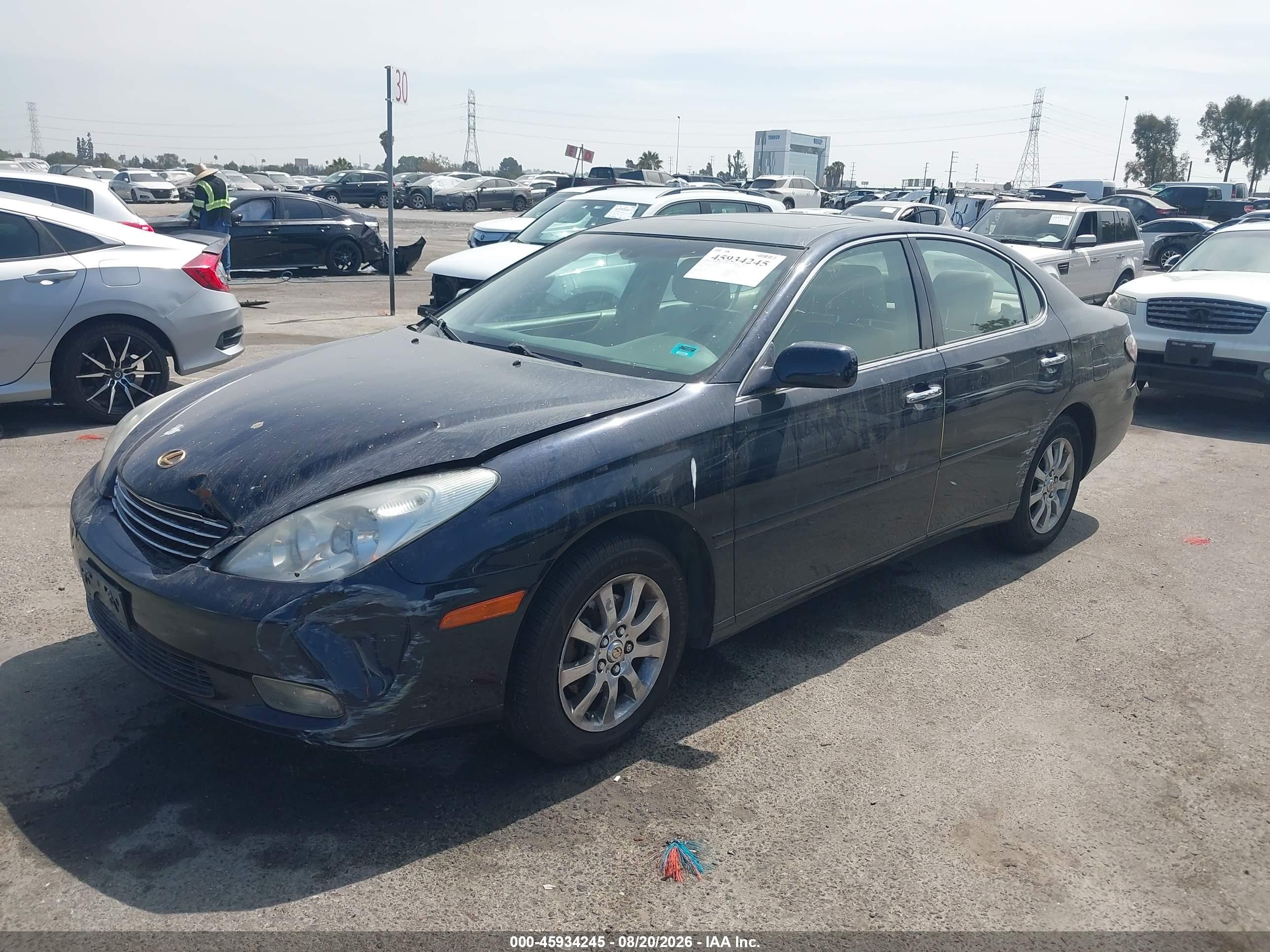 2002 Lexus Es 300 Черный vin: JTHBF30G025013695