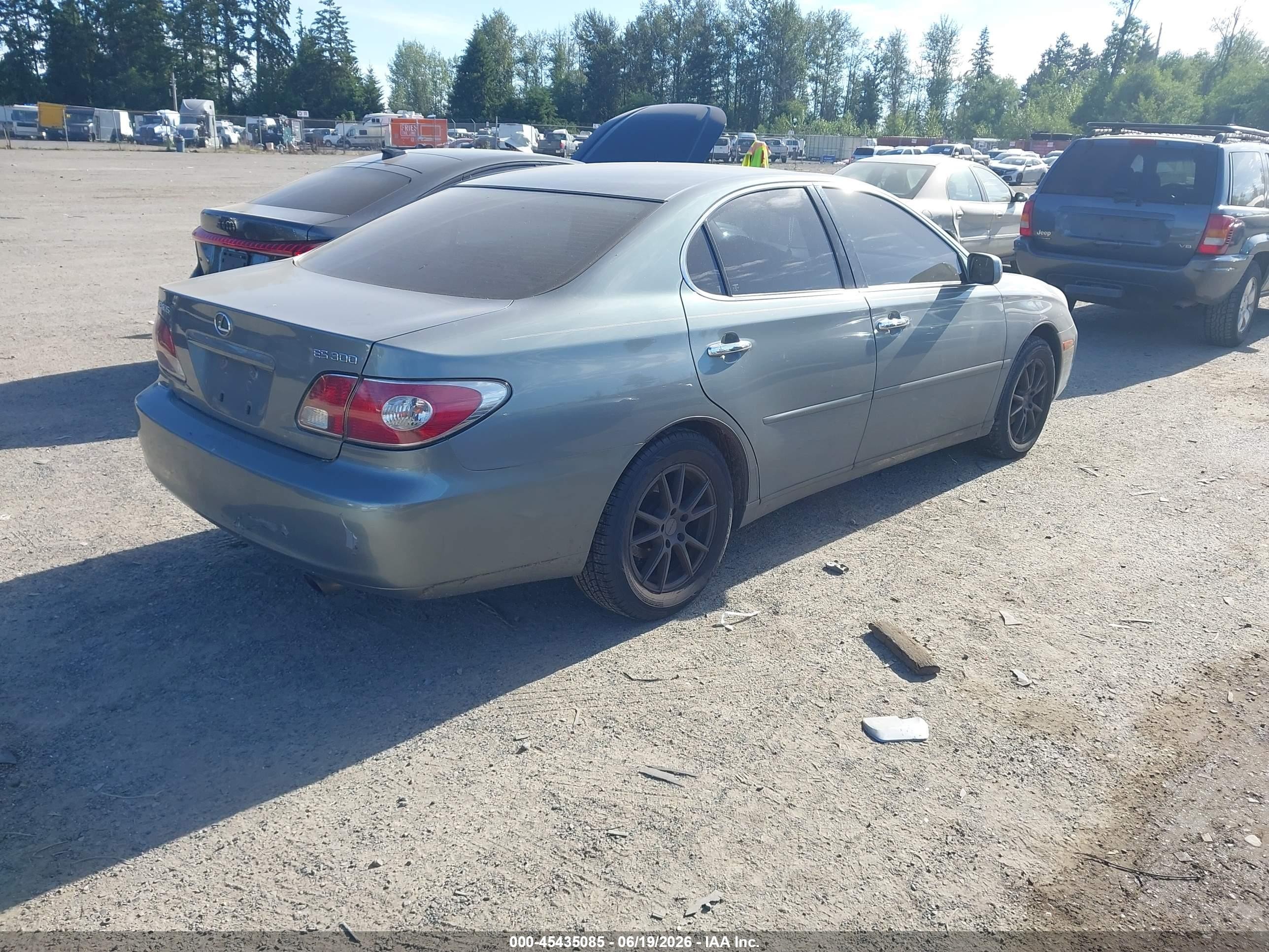 2003 Lexus Es 300   Teal vin: JTHBF30G030137397