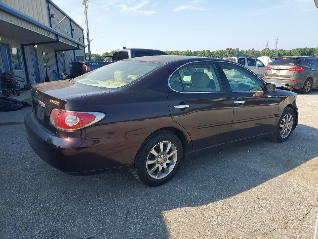 2003 Lexus Es 300 Maroon vin: JTHBF30G036015166