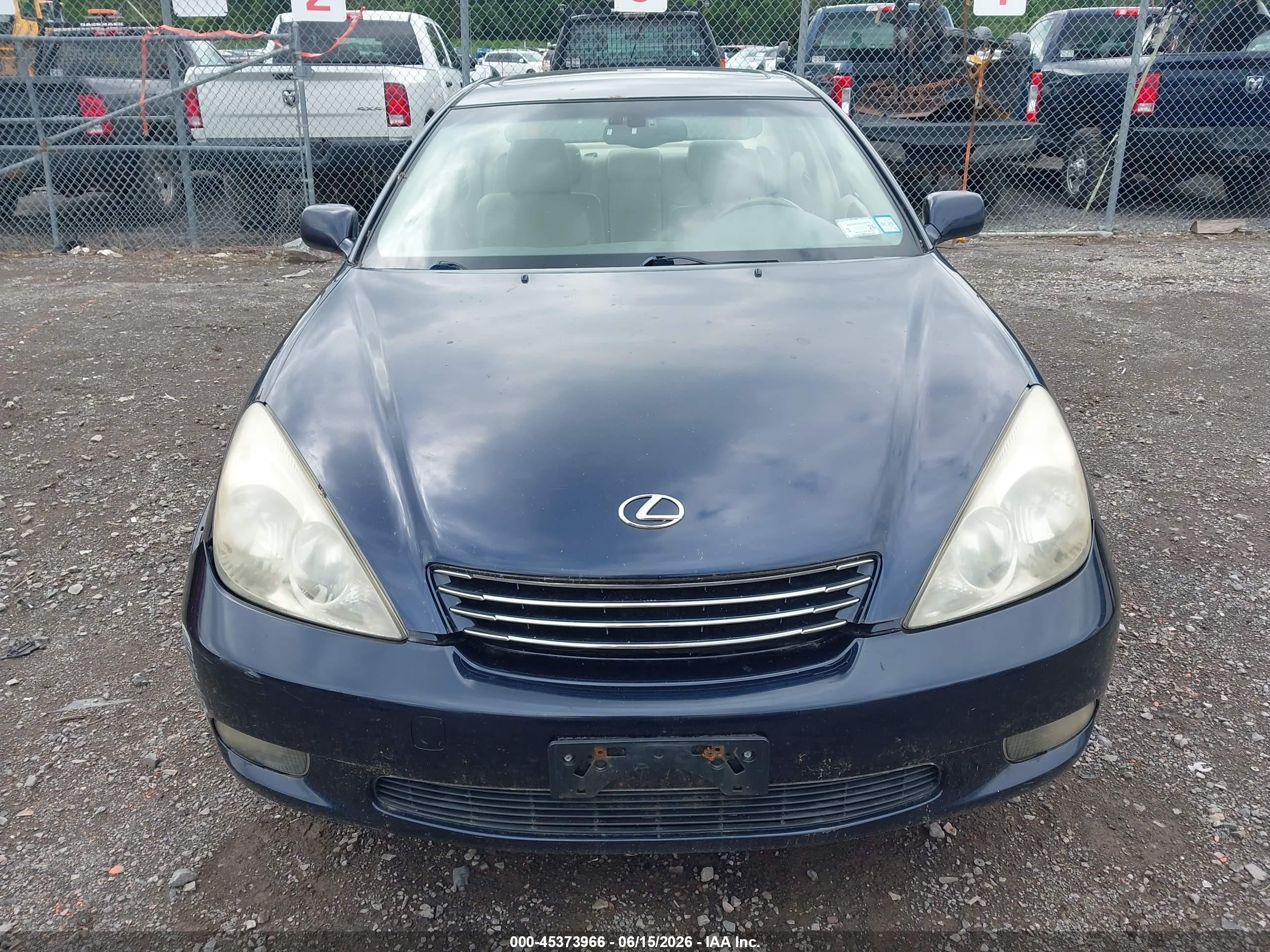 2003 Lexus Es 300 Blue vin: JTHBF30G130099341