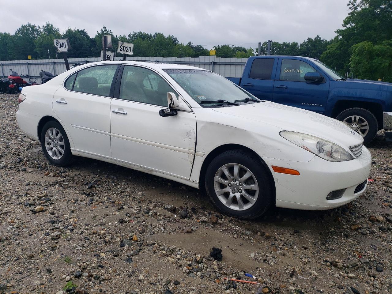 2003 Lexus Es 300 White vin: JTHBF30G130100682