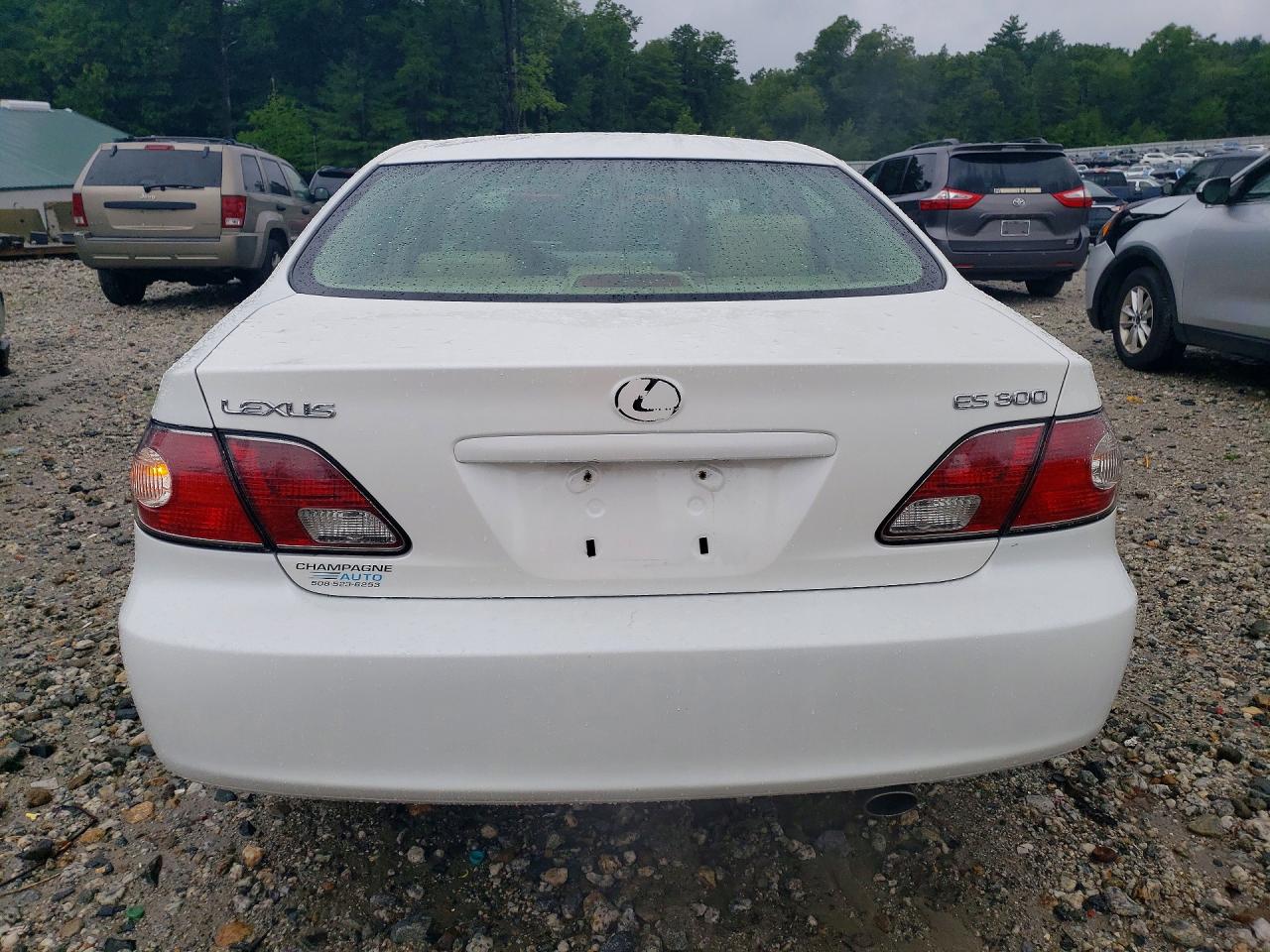 2003 Lexus Es 300 White vin: JTHBF30G130100682