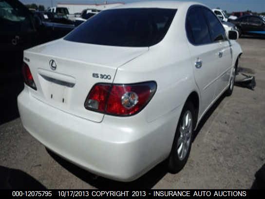 2003 Lexus Es 300 Sedan vin: JTHBF30G136010106