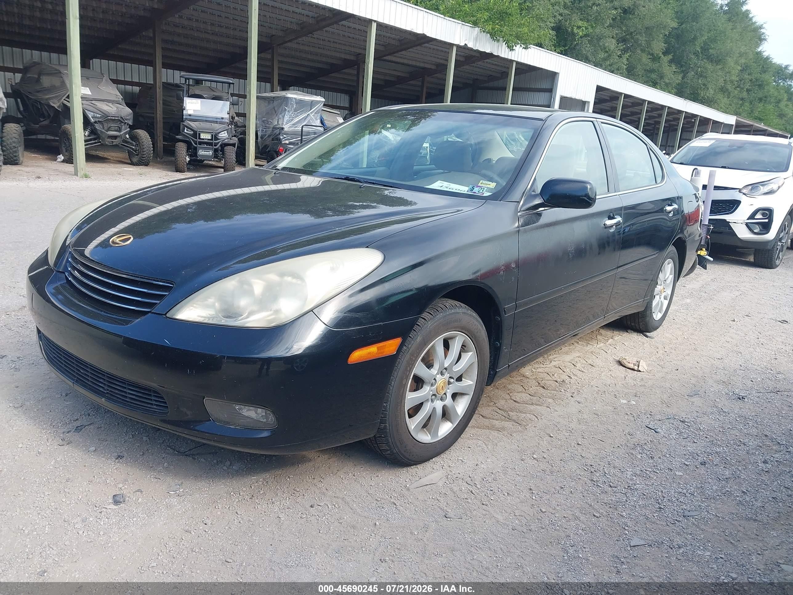 2003 Lexus Es 300   Black vin: JTHBF30G136015564