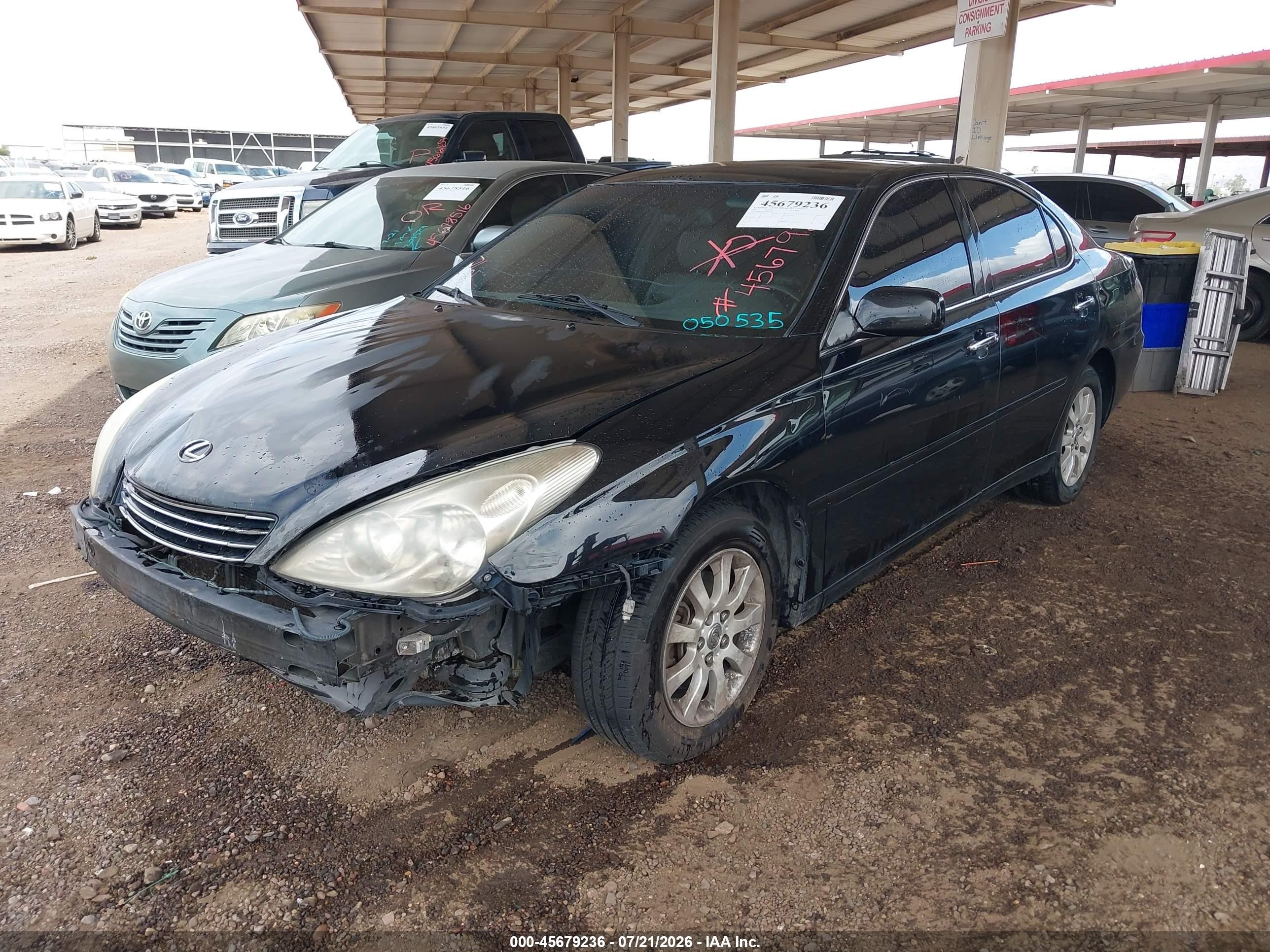 2002 Lexus Es 300   Черный vin: JTHBF30G220050535