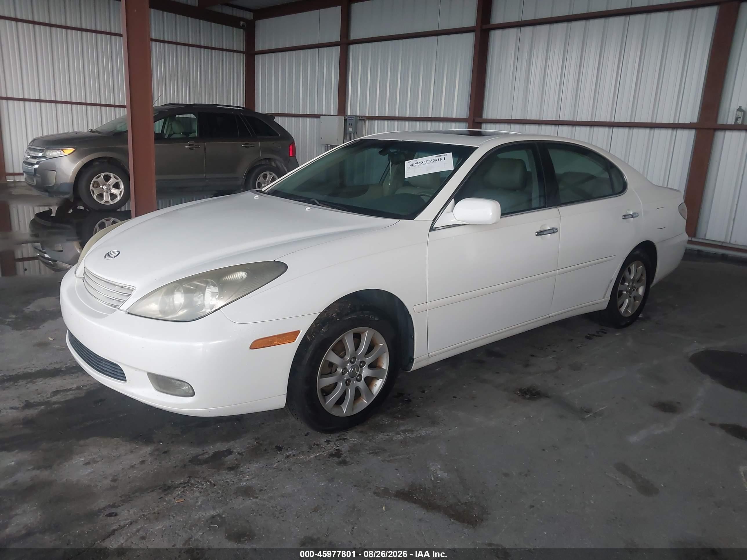 2002 Lexus Es 300 White vin: JTHBF30G225031390