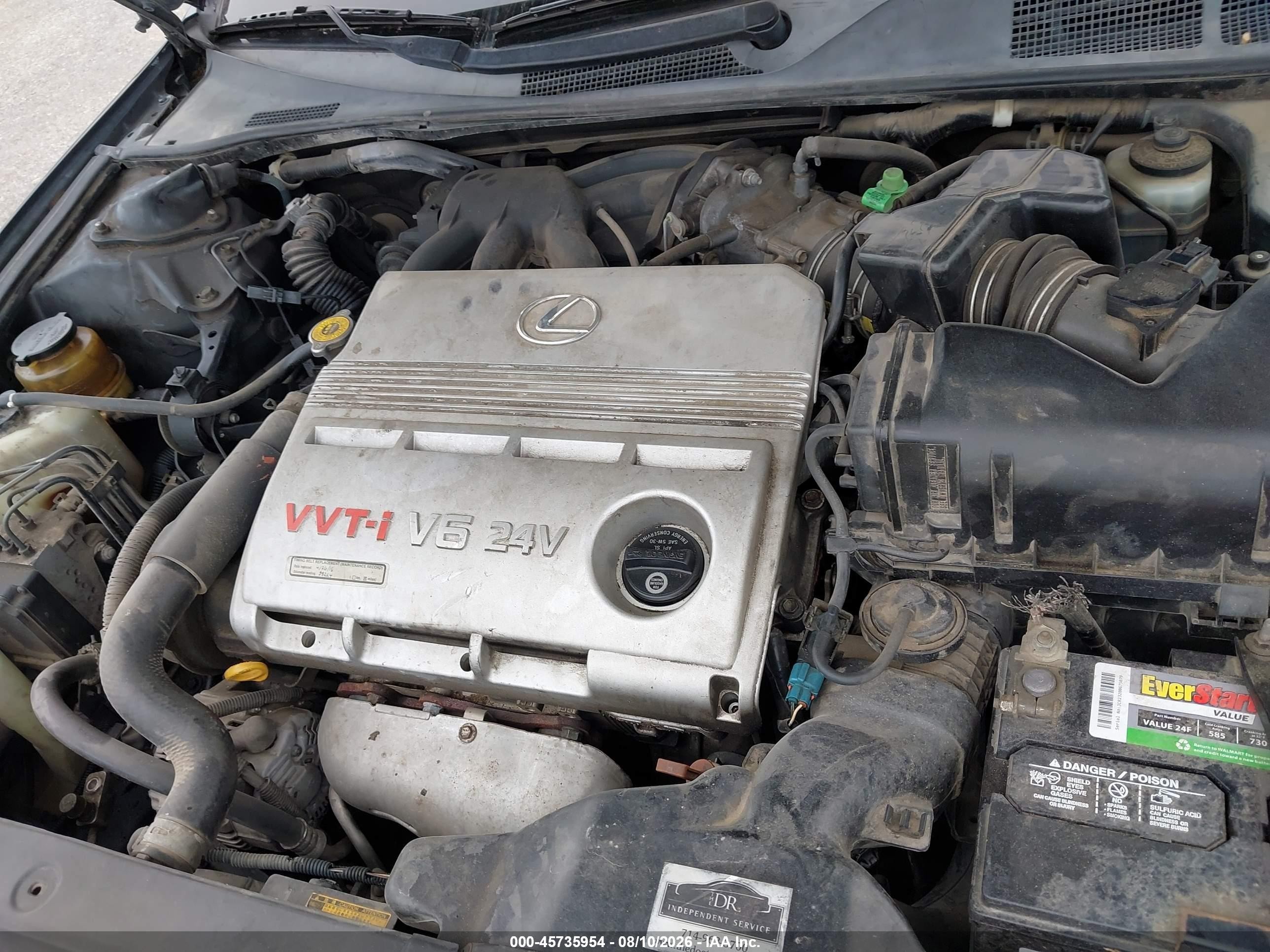 2003 Lexus Es 300   Черный vin: JTHBF30G230108760