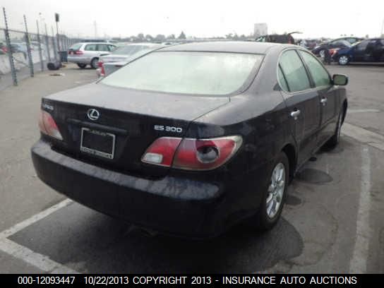 2003 Lexus Es 300 Sedan vin: JTHBF30G230143430