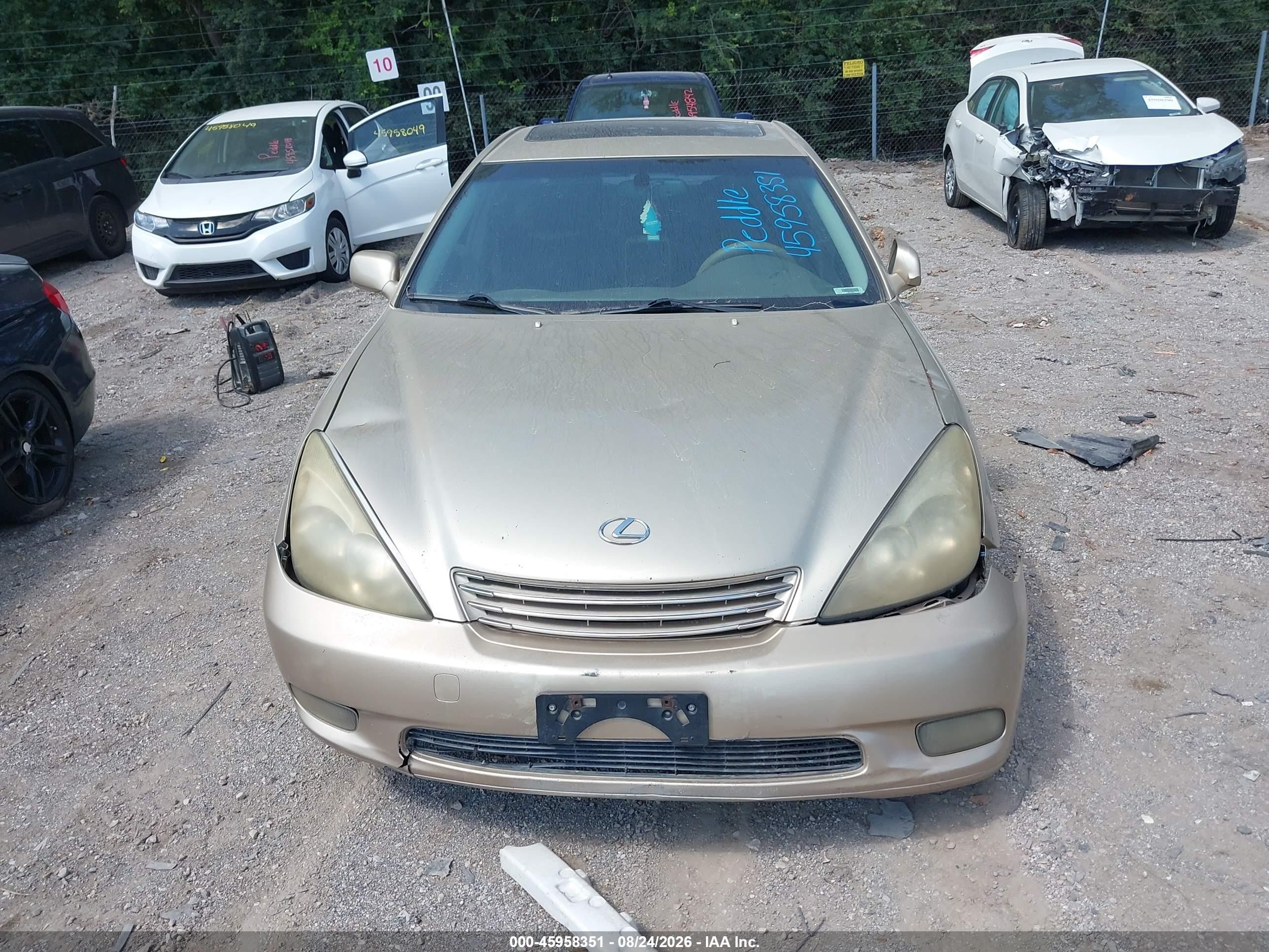 2003 Lexus Es 300   Золотой vin: JTHBF30G236006629