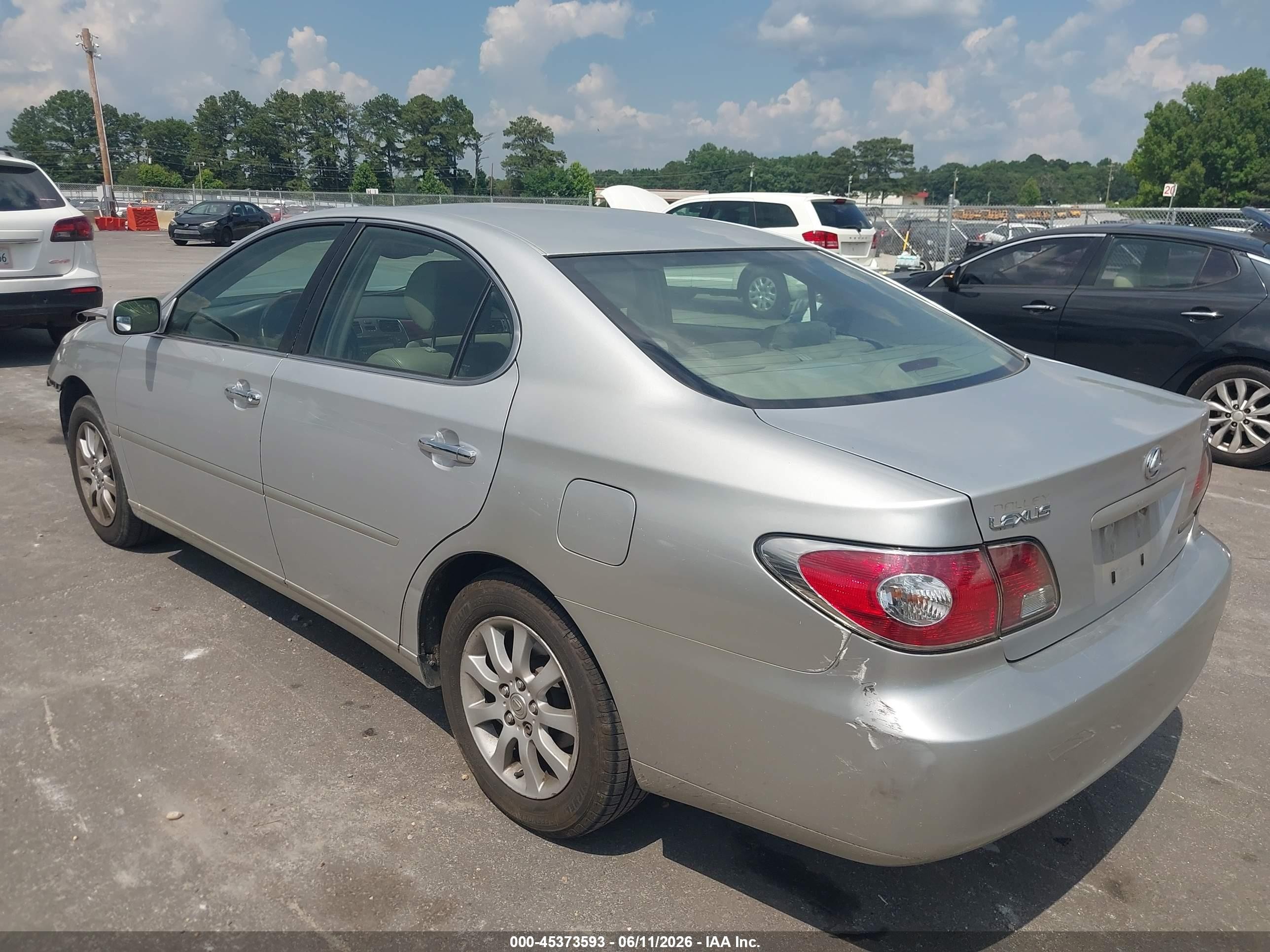 2002 Lexus Es 300 Gray vin: JTHBF30G325029891